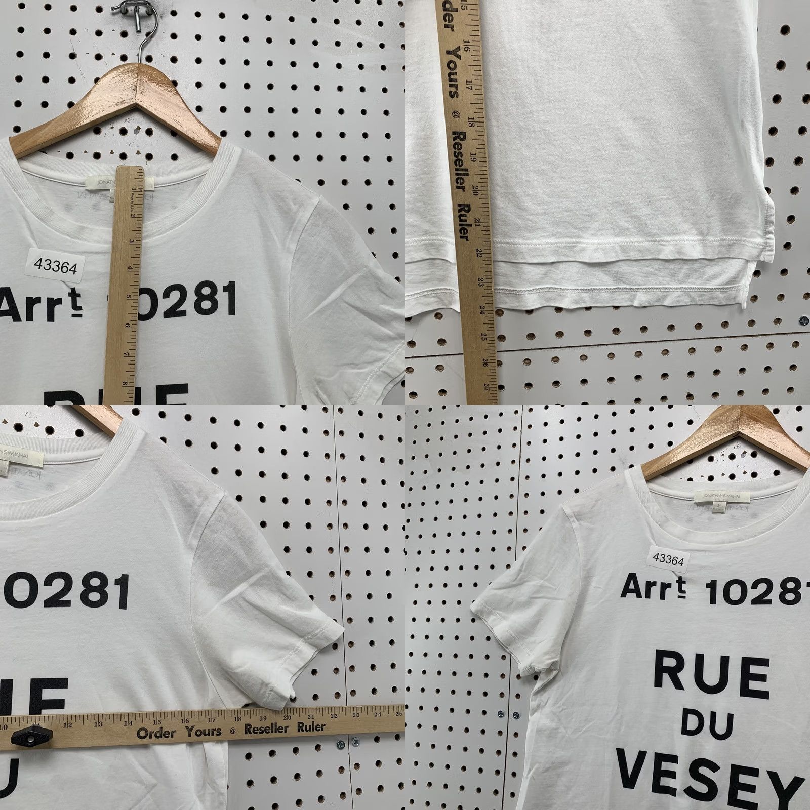 Jonathan Simkhai Jonathan Simkhai RUE DU VESEY Shirt Womens M White Designer Top Size M / US 6-8 / IT 42-44 - 8 Thumbnail