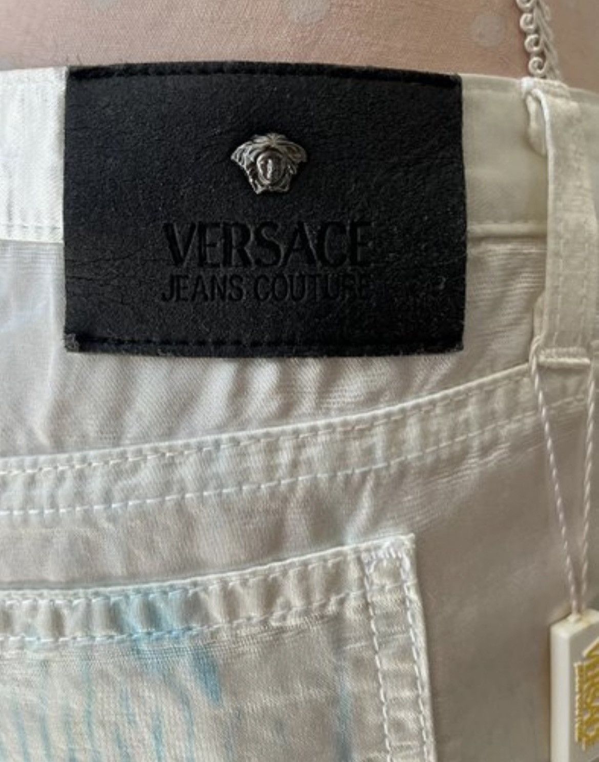 Versace Jeans Couture Versace Abstract Satin Pants – IT 42 / NWT Size 28" / US 6 / IT 42 - 5 Thumbnail