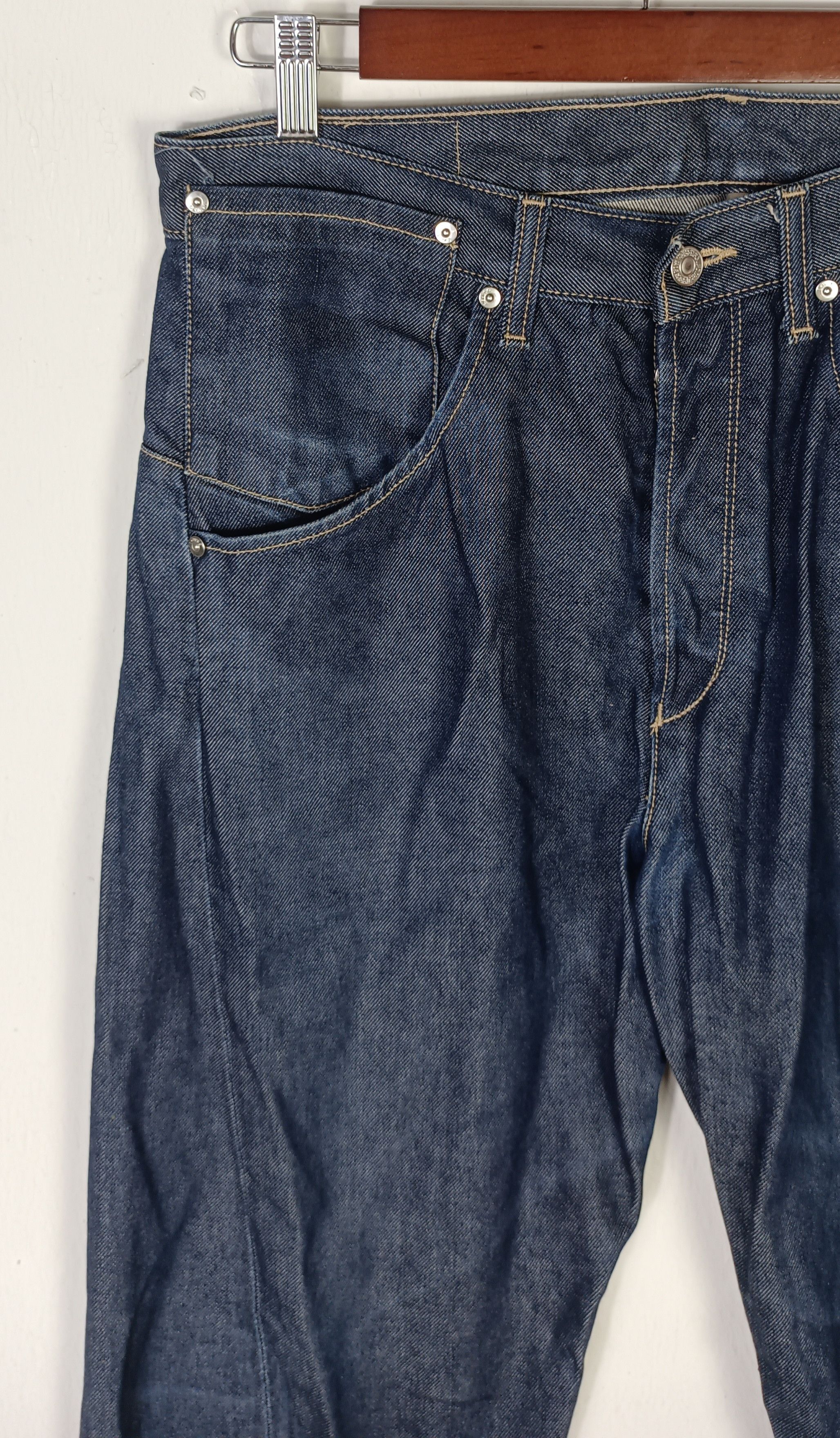 Indigo × Levi's × Levi's Vintage Clothing Vintage💥 Levi's Engineered Single (R) Denim Jeans Size US 34 / EU 50 - 3 Thumbnail