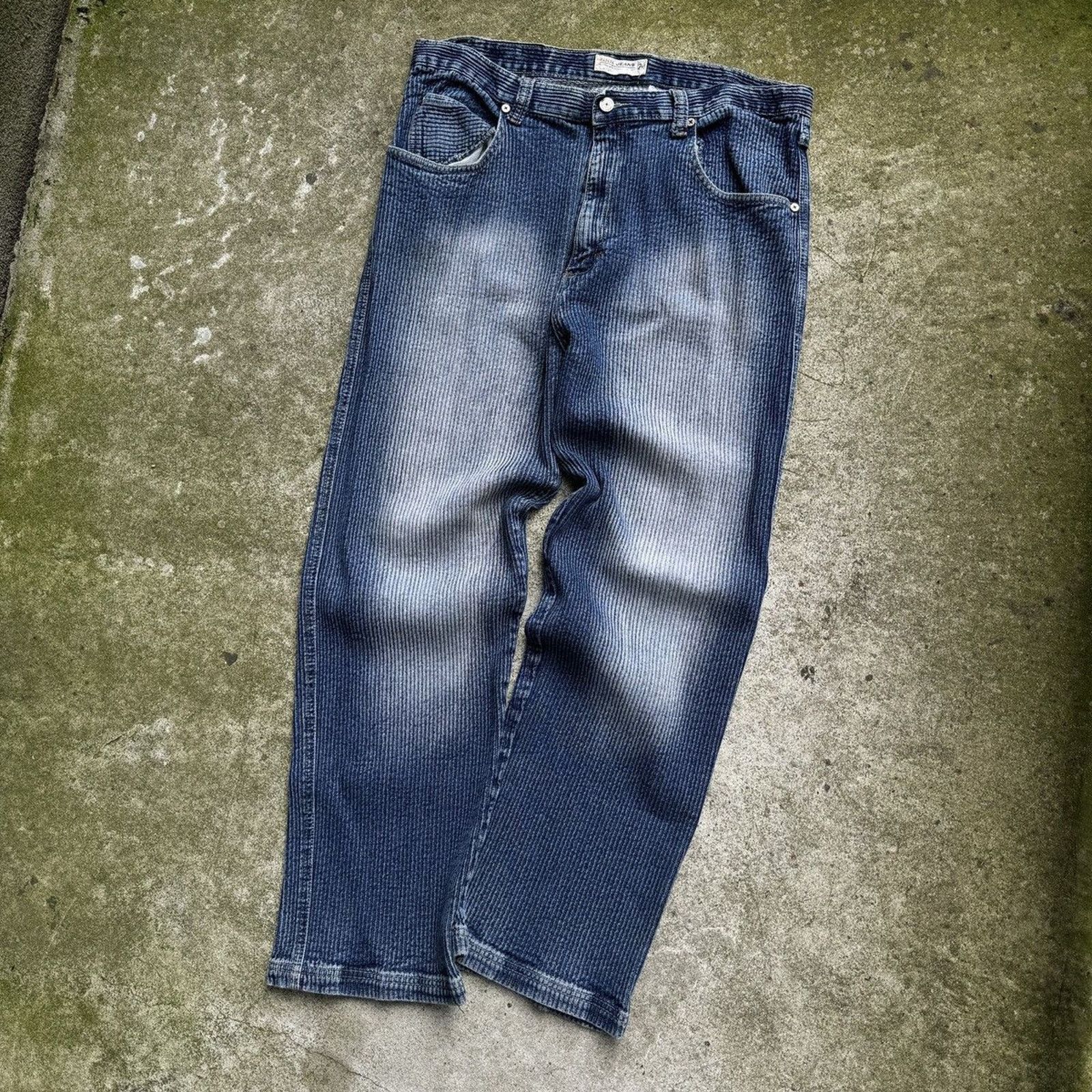 Vintage Vintage Y2K Faded Washed Skater Jeans ERD Grunge Thrashed Size US 38 / EU 54 - 3 Thumbnail