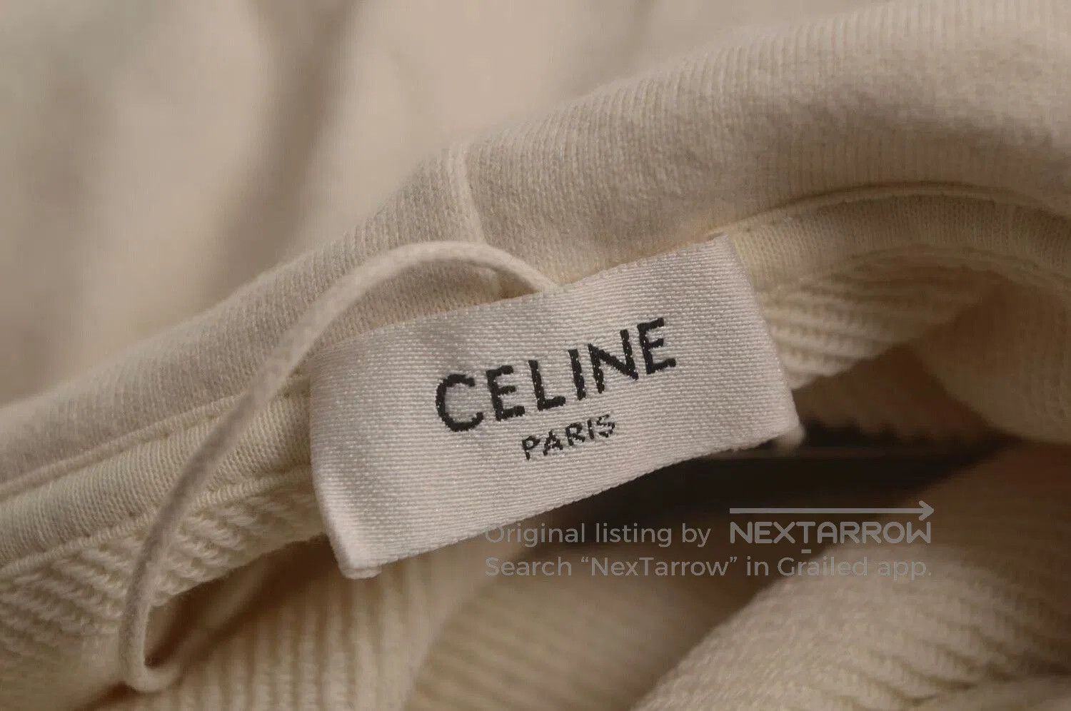 Celine Celine Cream Hoodie S Size. Size S / US 4 / IT 40 - 3 Thumbnail