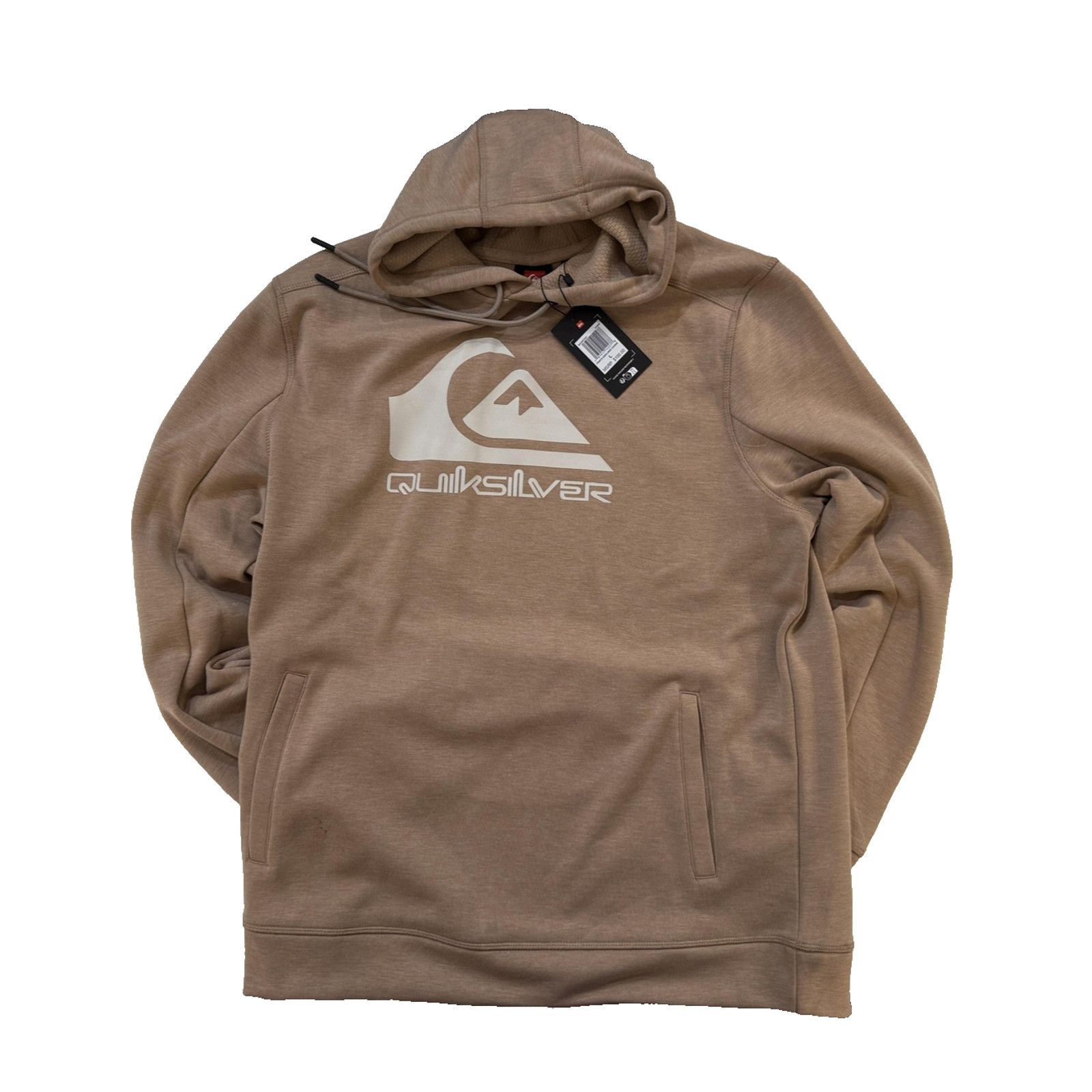 Quiksilver Quiksilver Hoodie Mens LG Fawn Tan Prints Gridliner Pullover Size US L / EU 52-54 / 3 - 4 Thumbnail