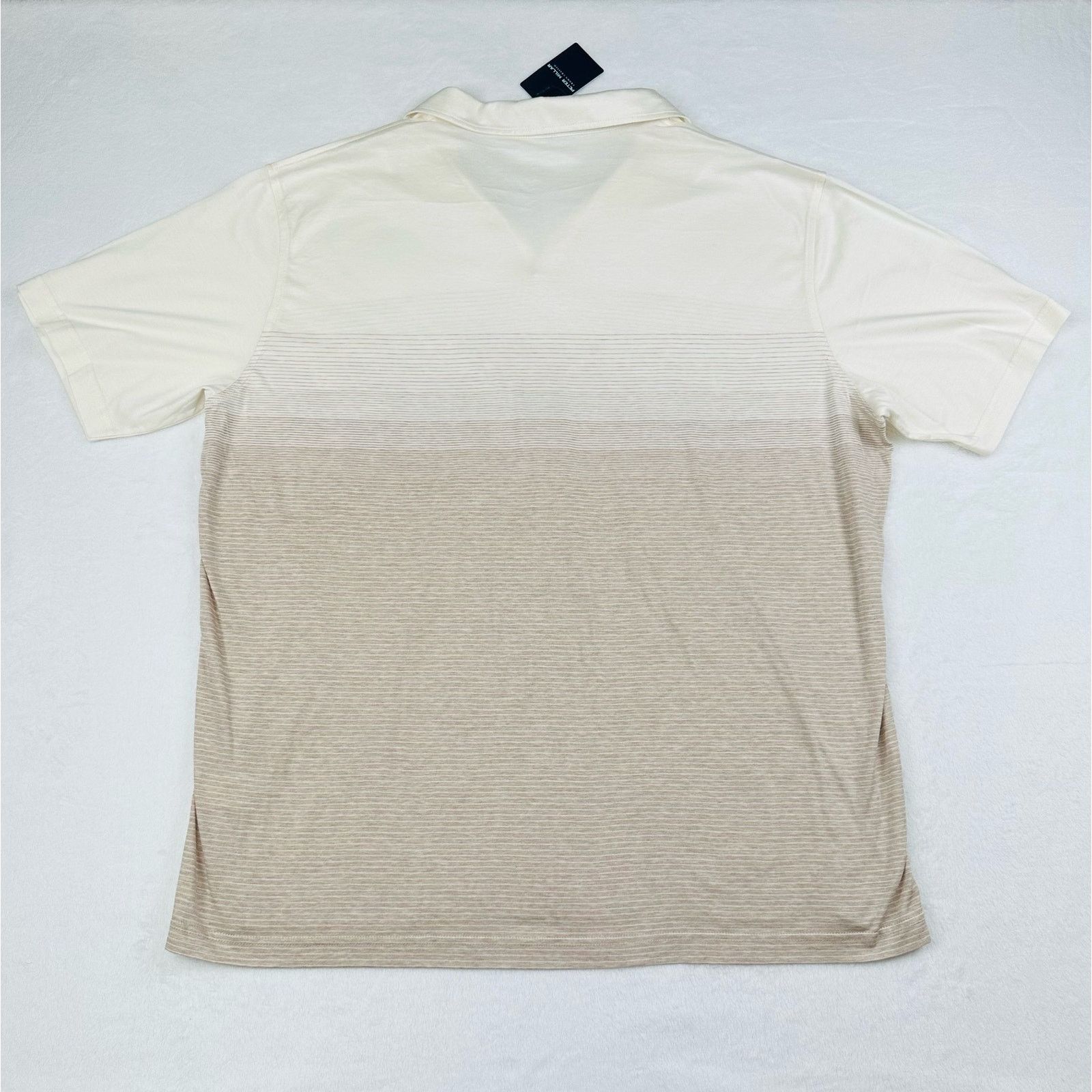 Peter Millar Peter Millar Men’s XXL Cream Luxury Open Collar Polo Shirt Size US XXL / EU 58 / 5 - 10 Thumbnail