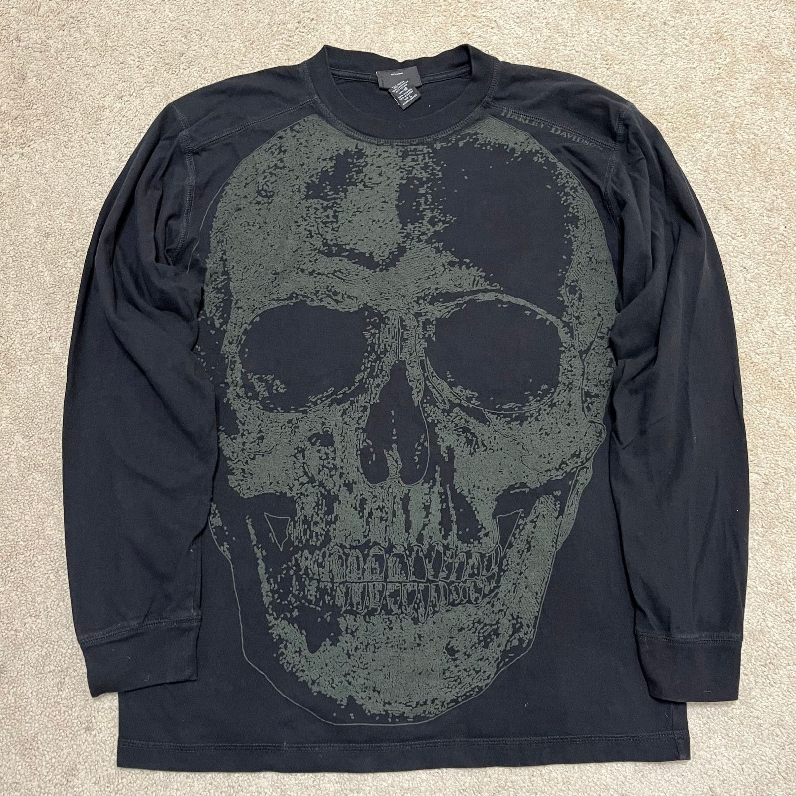 Harley Davidson Harley Davidson Skull AOP Long Sleeve Biker Black Shirt L Size US L / EU 52-54 / 3 - 1 Thumbnail