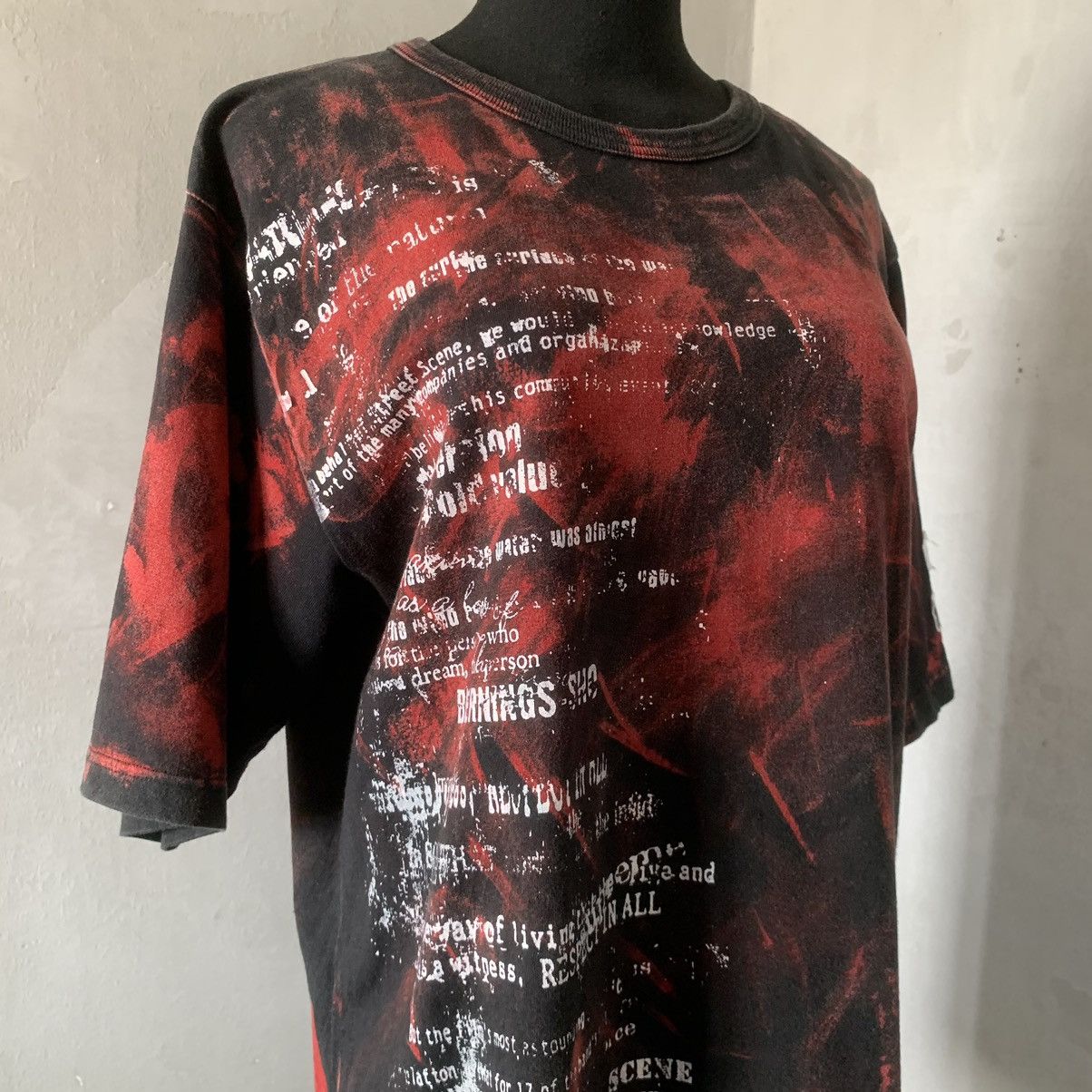Le Grande Bleu (L.G.B.) × Tornado Mart × Yasuyuki Ishii Bernings Sho Blood Poems Shirt Size US L / EU 52-54 / 3 - 2 Thumbnail