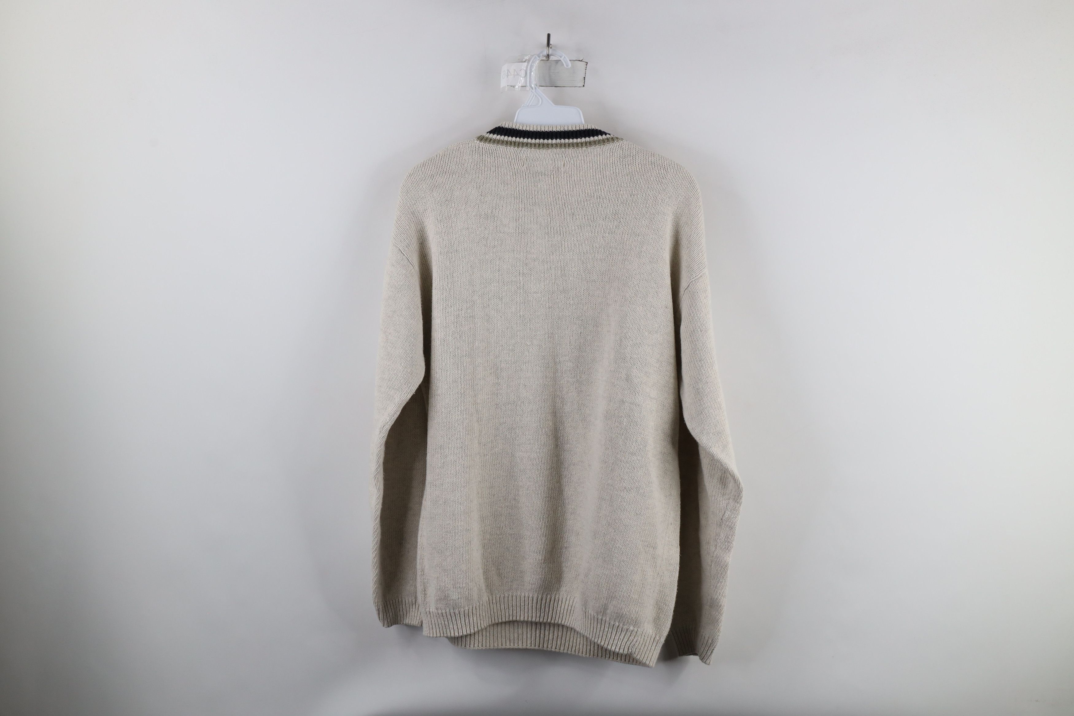 Vintage Vintage 90s Streetwear Striped Cotton Blend Knit Sweater Size US M / EU 48-50 / 2 - 5 Thumbnail