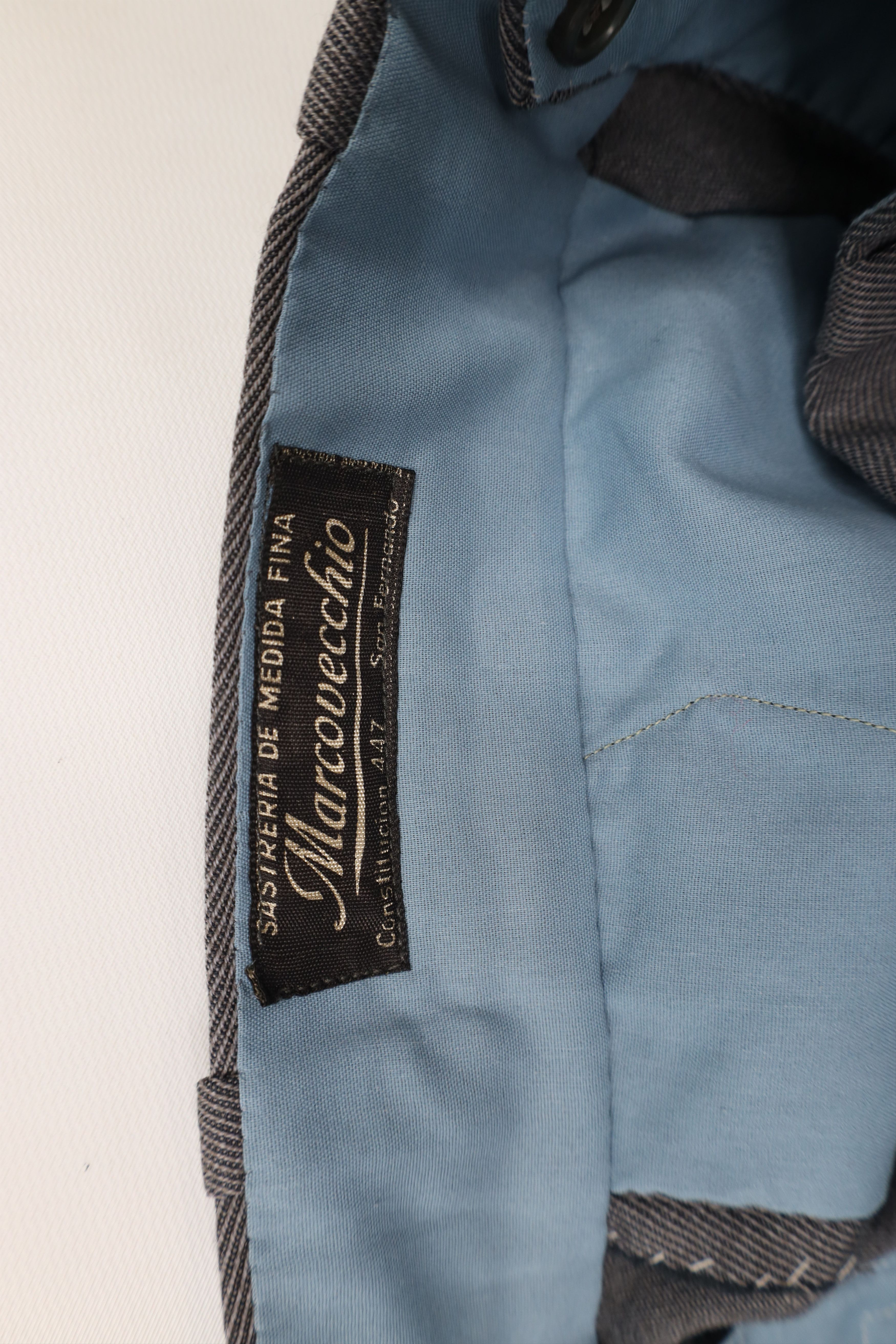 Vintage Vintage 70s Streetwear Whipcord Wide Leg Chino Pants Gray Size US 34 / EU 50 - 7 Thumbnail