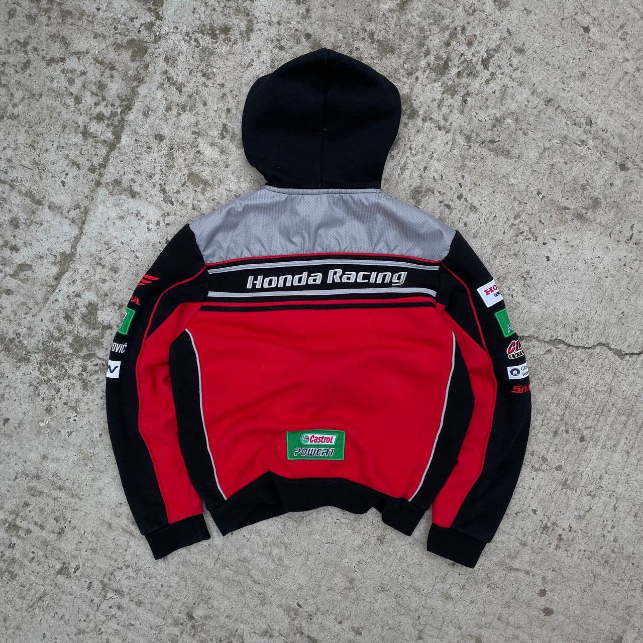 Honda Vintage Kids Zip Hoodie Honda Racing Y2K Size 7/8 Years 00s Size US XXS / EU 40 - 2 Thumbnail