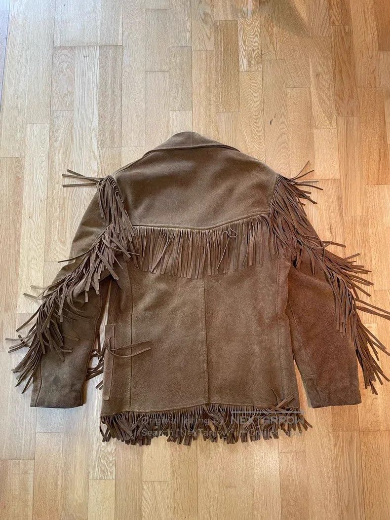 Schott Schott Fringed western leather coat Size US XXS / EU 40 - 2 Thumbnail