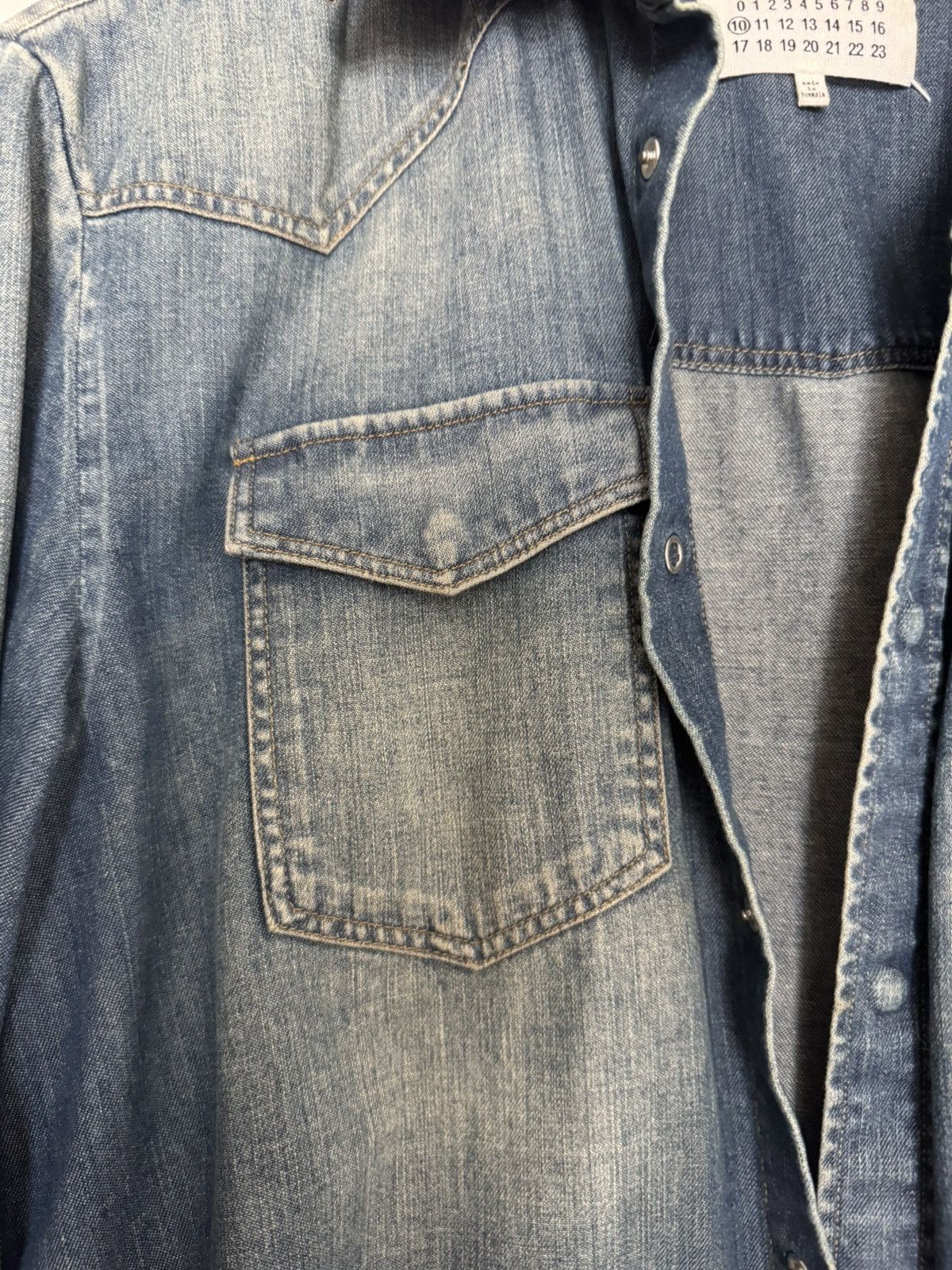 Maison Margiela Maison Margiela Denim Shirt Size US S / EU 44-46 / 1 - 6 Thumbnail