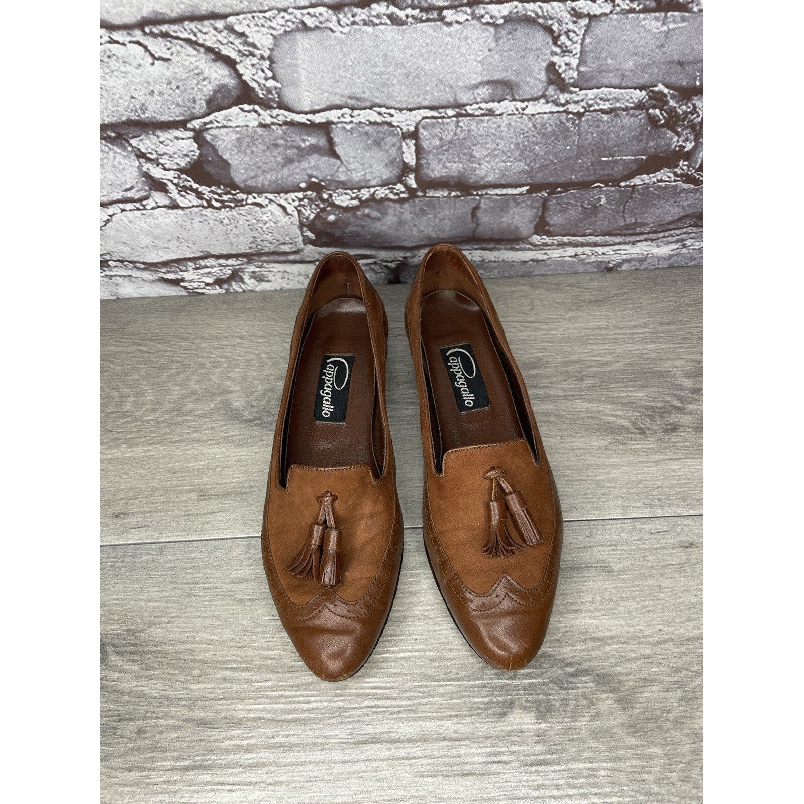 Other Cappagallo Brown Leather Wingtip Tassel Loafer Shoes Women S Size US 6 / IT 36 - 13 Thumbnail