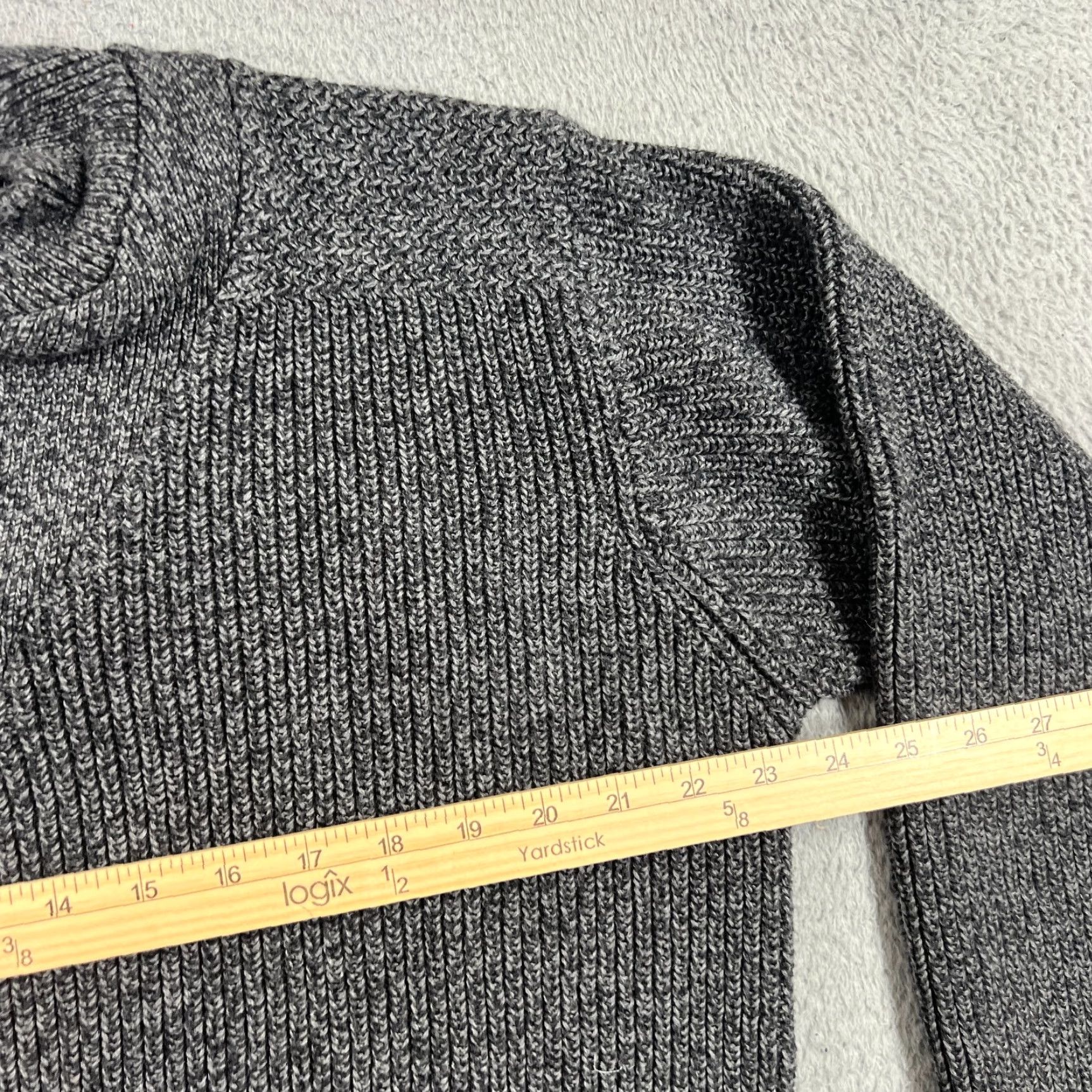 Vintage Vintage Cabela's Men's Sweater Henley Long Sleeve Heavyweight Cotton Fall Winter Gray L Size US L / EU 52-54 / 3 - 5 Thumbnail