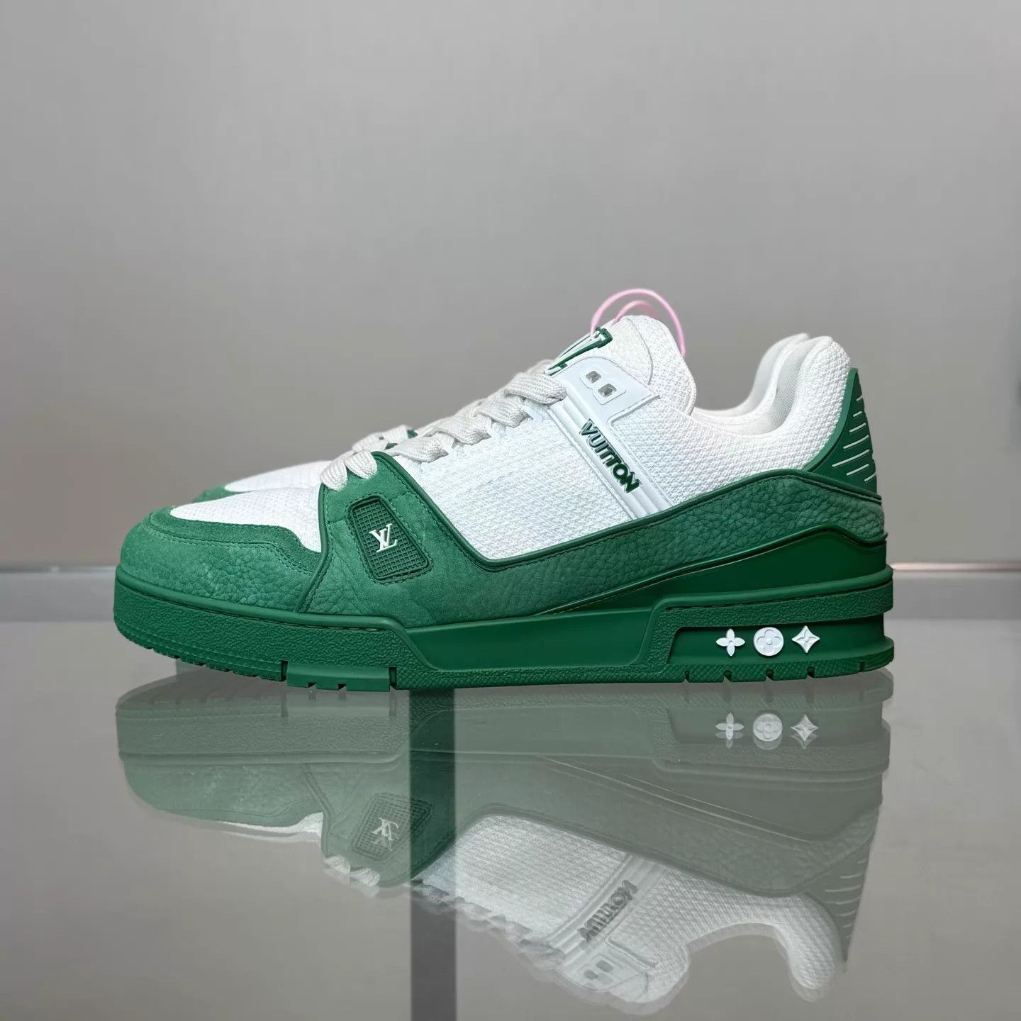 Louis Vuitton LV Trainer White Green Colorblock Men's UK9 99 Size US 10 / EU 43 - 2 Thumbnail