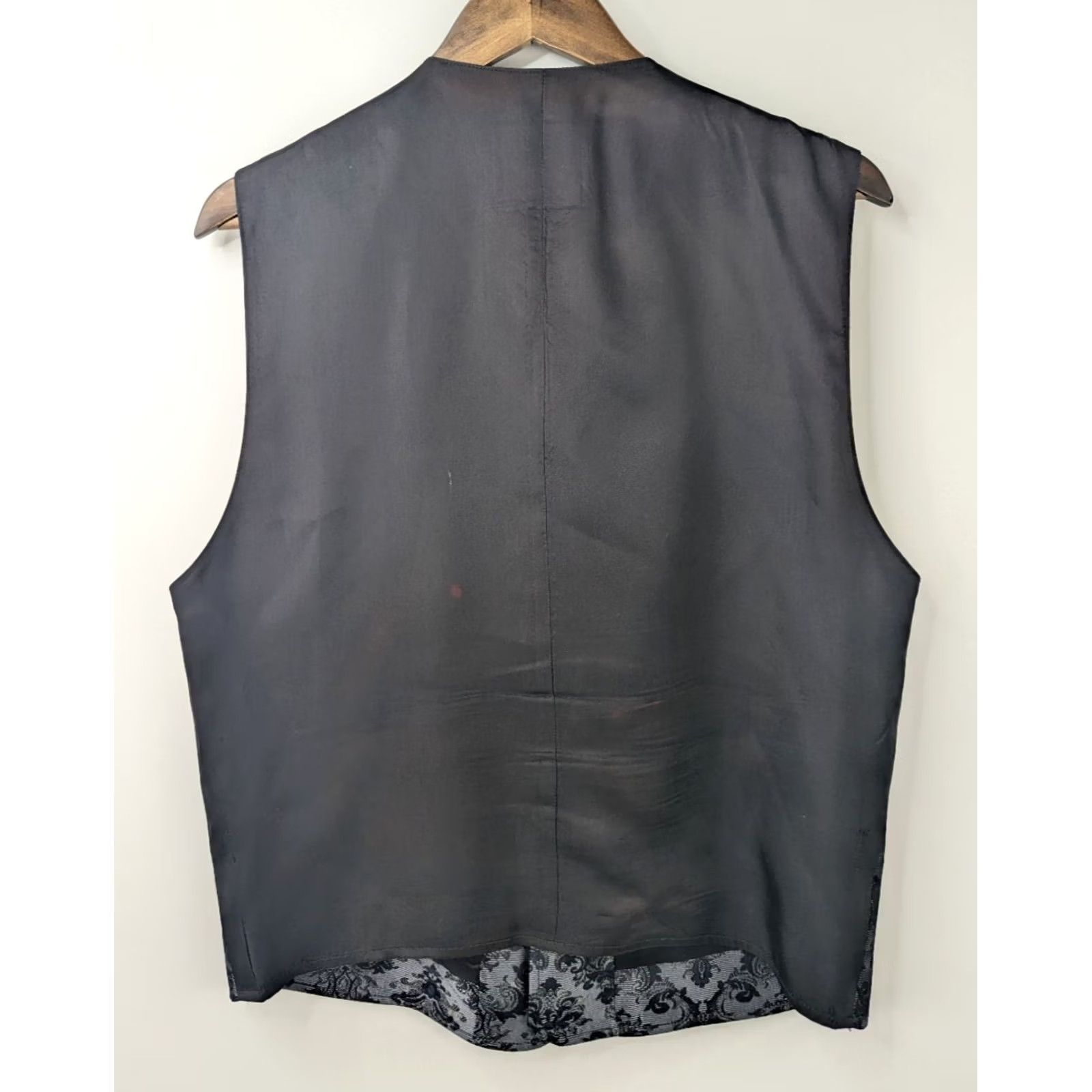Vintage VINTAGE The Old Frontier Clothing Co Floral Vest Men's Large Gray Navy Button USA Western 80s Slim Regular Buttoned Vest Mens Size US L / EU 52-54 / 3 - 2 Thumbnail