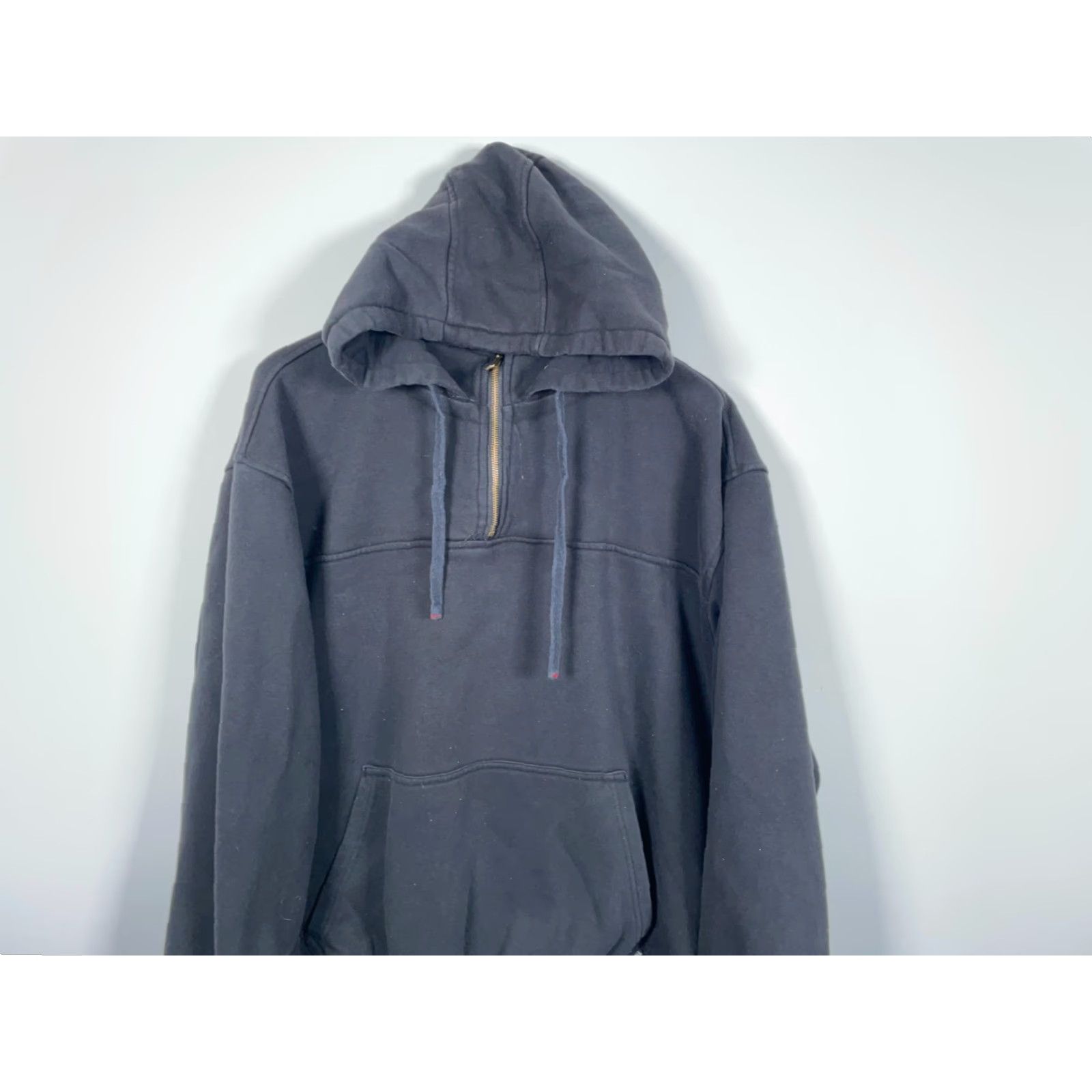Vintage FiveBrother Hoodie Men 2XL Black Heavyweight Pullover Crew Neck Drawstring Pockets Size US XXL / EU 58 / 5 - 4 Thumbnail
