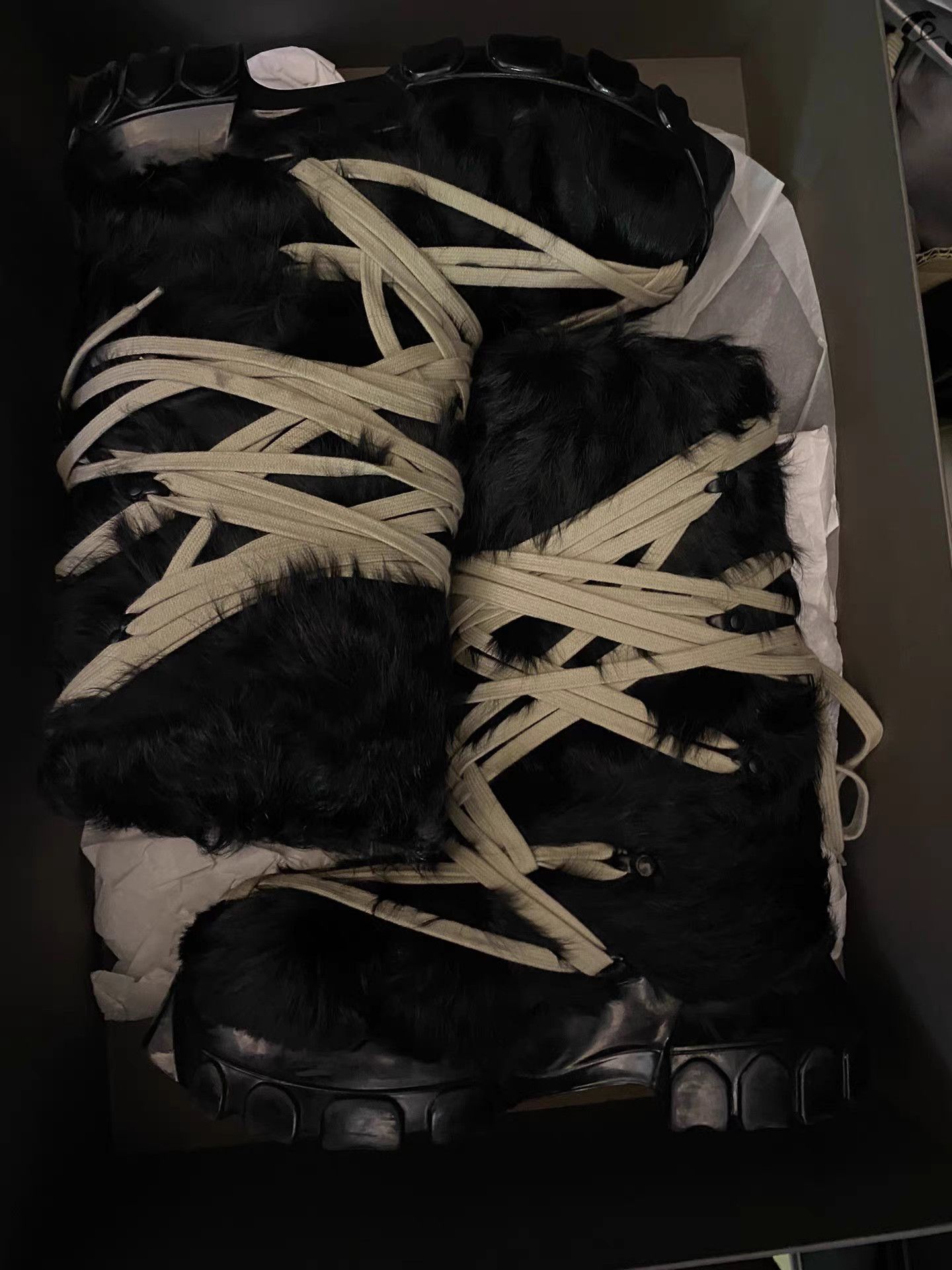 Rick Owens Rick Owens Fur Extreme Lace Snow Boots Size US 8 / IT 38 - 6 Thumbnail