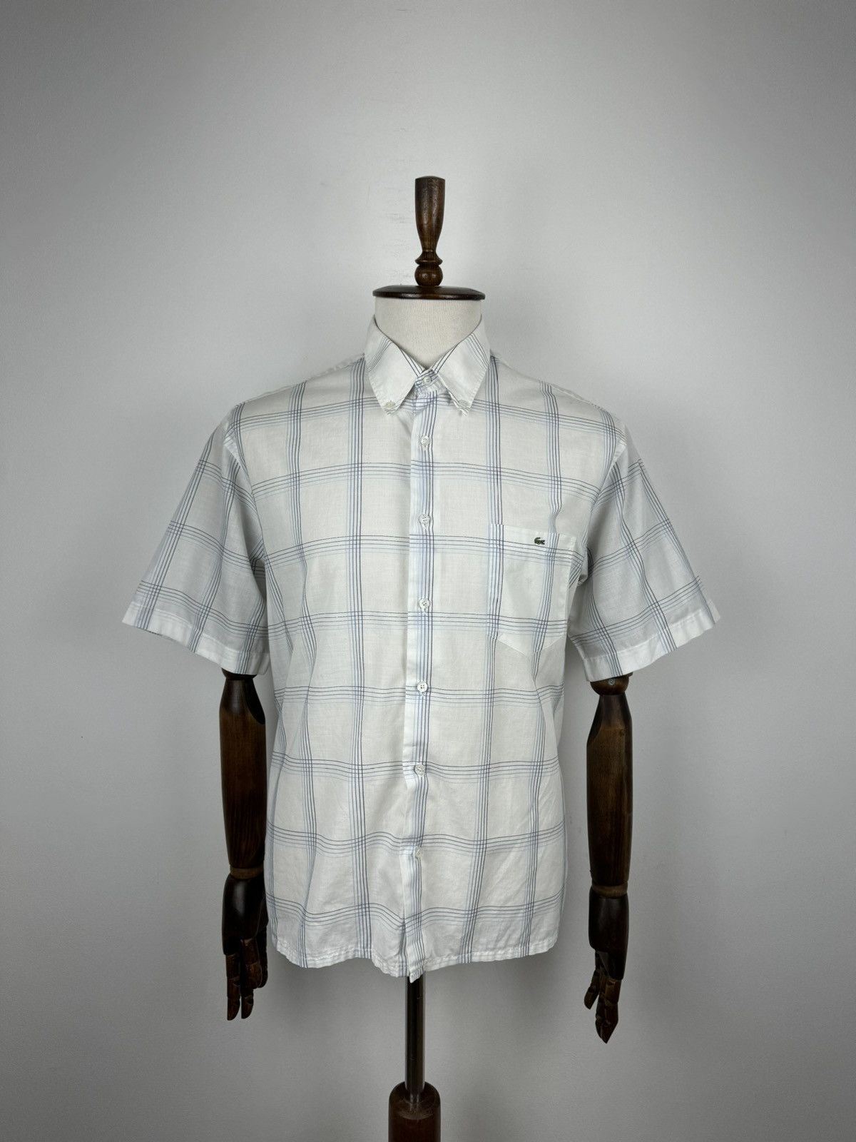Lacoste Men’s Vintage Lacoste Short Sleeve Shirt size 44 Size US XL / EU 56 / 4 - 1 Thumbnail