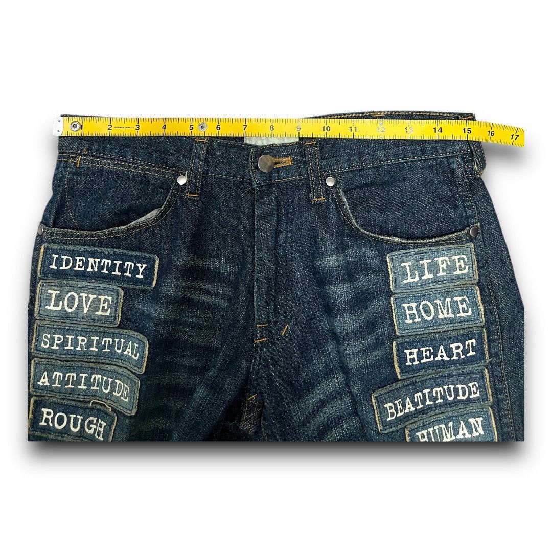Japanese Brand × Number (N)ine NUMBER NINE DISTRESSED AND PATCHES JAPANESE BRAND DENIM Size US 31 - 16 Thumbnail