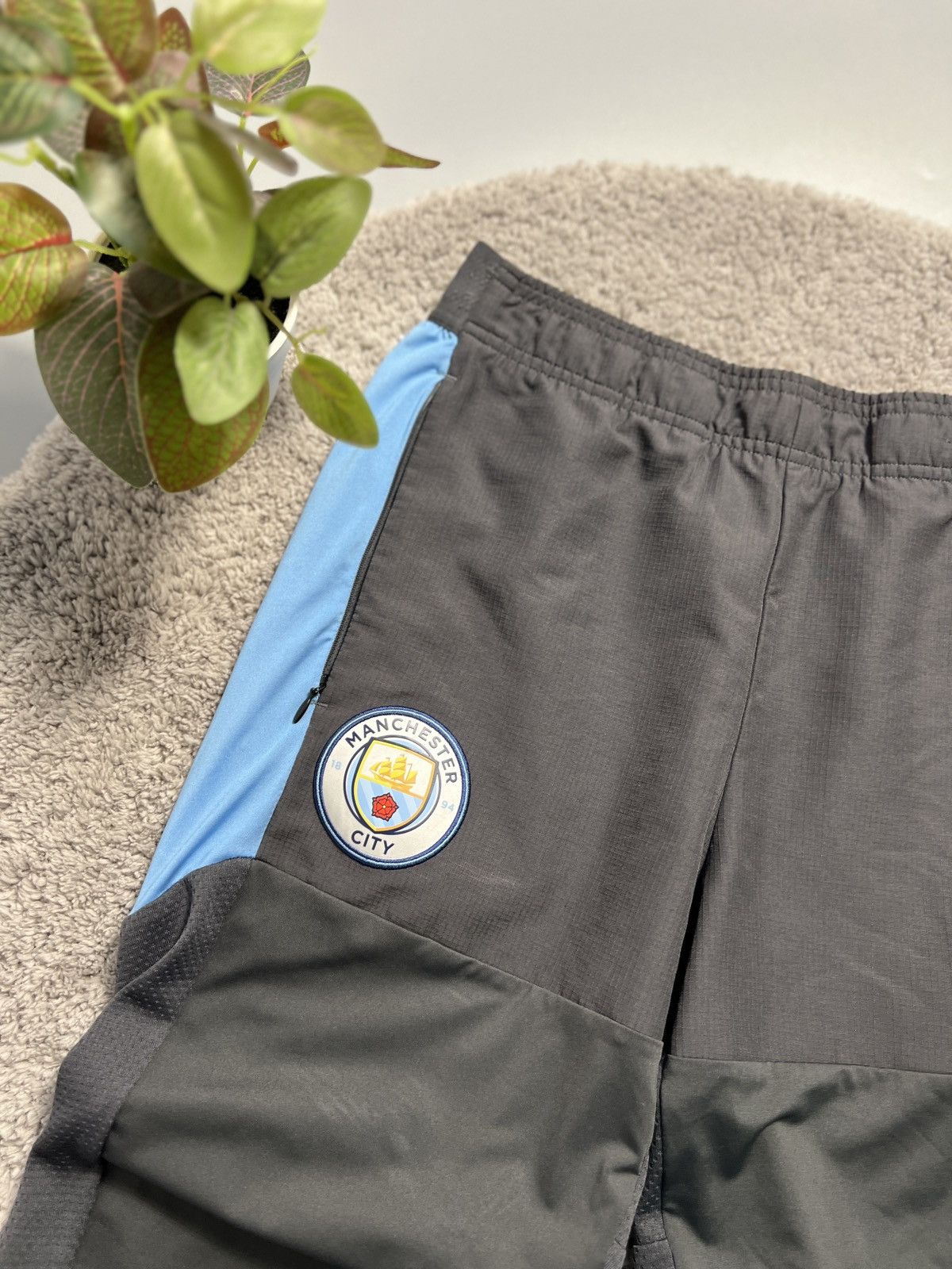 Puma × Vintage Mens Puma FC Manchester City Sweatpants Jersey Football Size US 32 / EU 48 - 3 Thumbnail