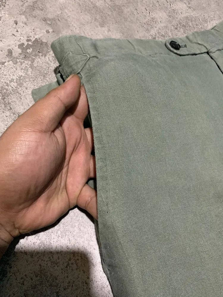 P. Johnson P. Jhonson army green linen Size US 30 / EU 46 - 7 Thumbnail