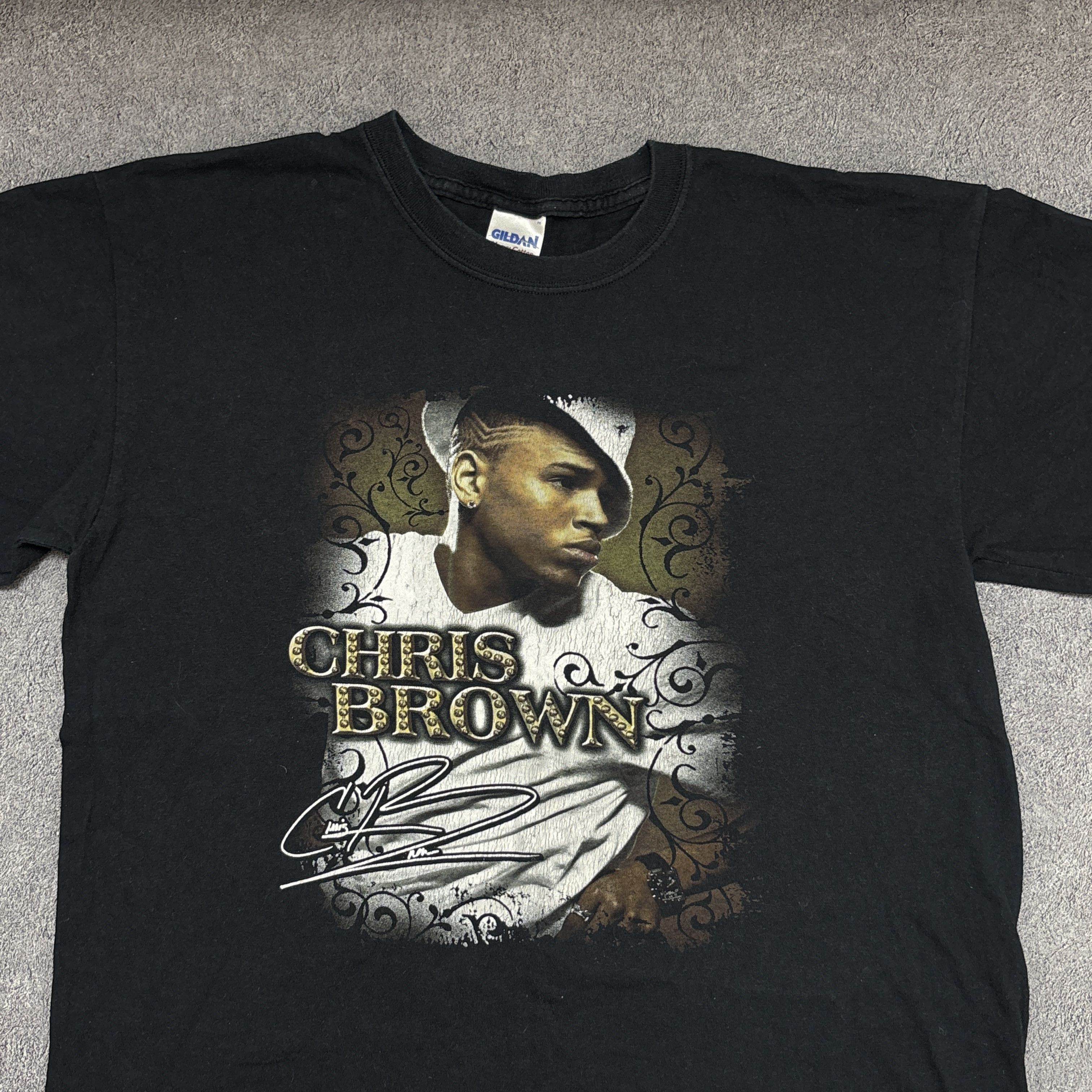 Band Tees Vintage Chris Brown Shirt Y2K Tour Hip Hop Band Tee Rap Tee Size US L / EU 52-54 / 3 - 2 Thumbnail