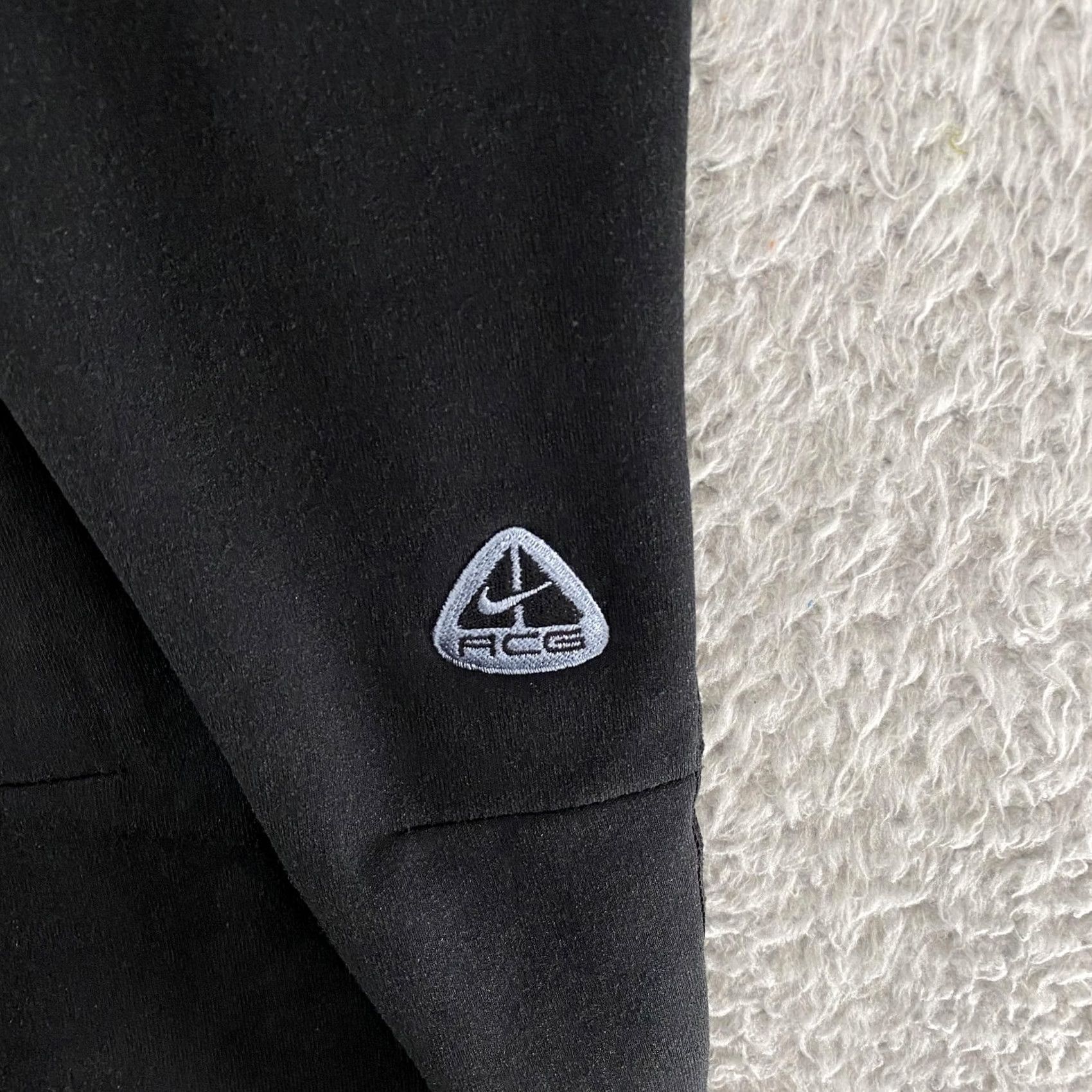 Nike VINTAGE Nike ACG Thermal Layer 2 Pants Mens M Black Polartec Fleece Base Layer Pants Size US 31 - 4 Thumbnail