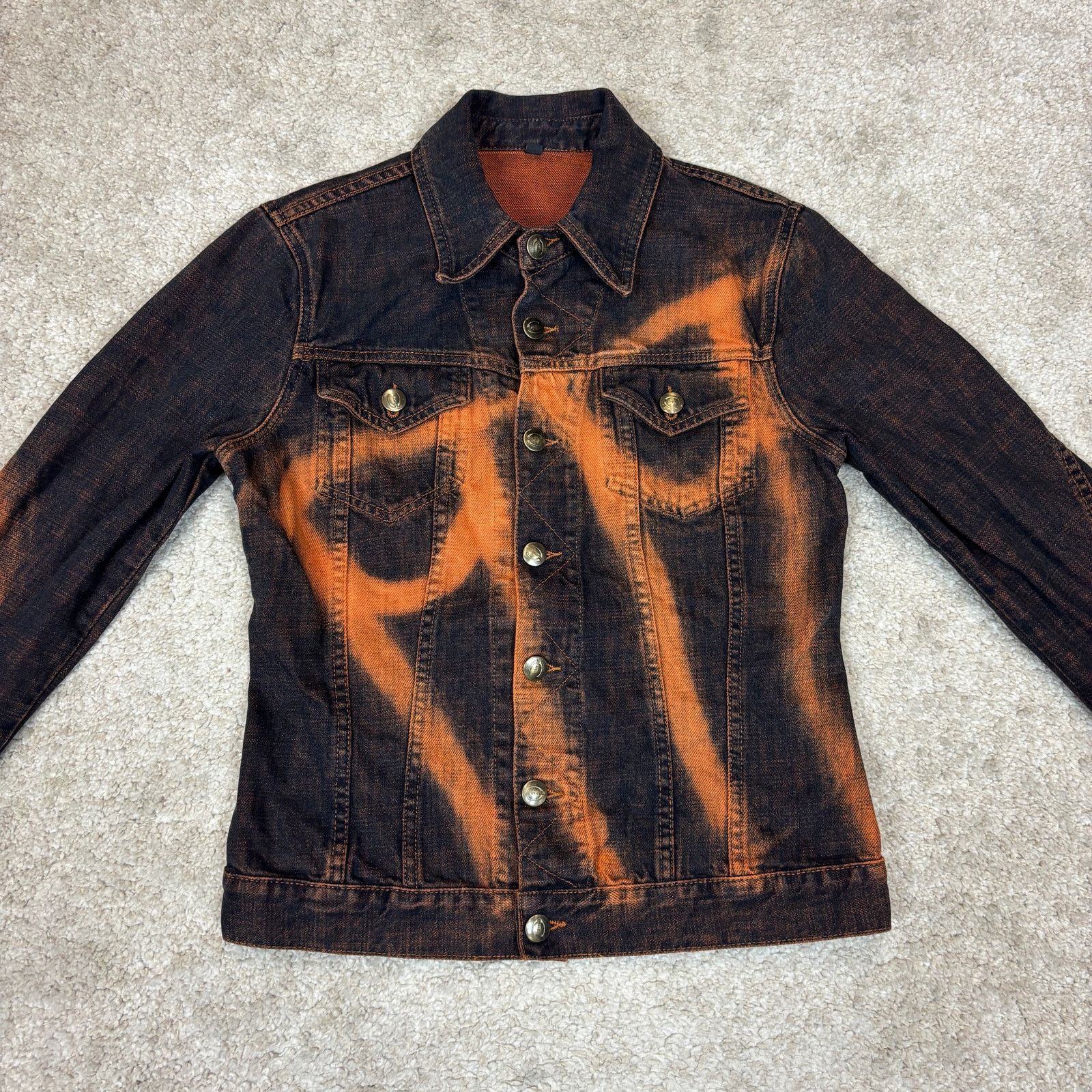 Just Cavalli Just Cavalli Printed Face Graffiti Denim Jacket Women's XS Size XS / US 0-2 / IT 36-38 - 4 Thumbnail