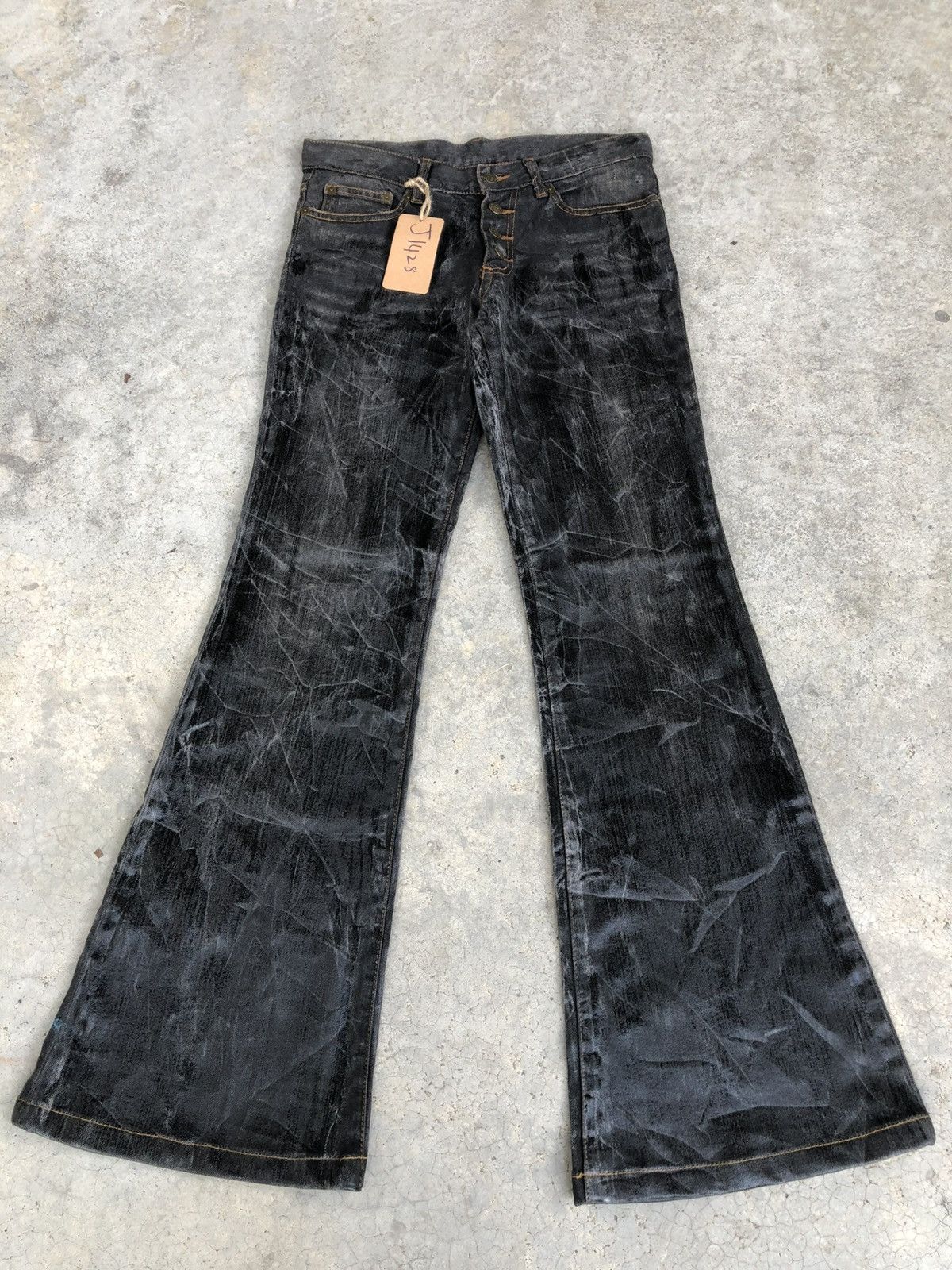 Tornado Mart Tornado Mart Flared Jeans Wax Jeans Size US 30 / EU 46 - 1 Thumbnail