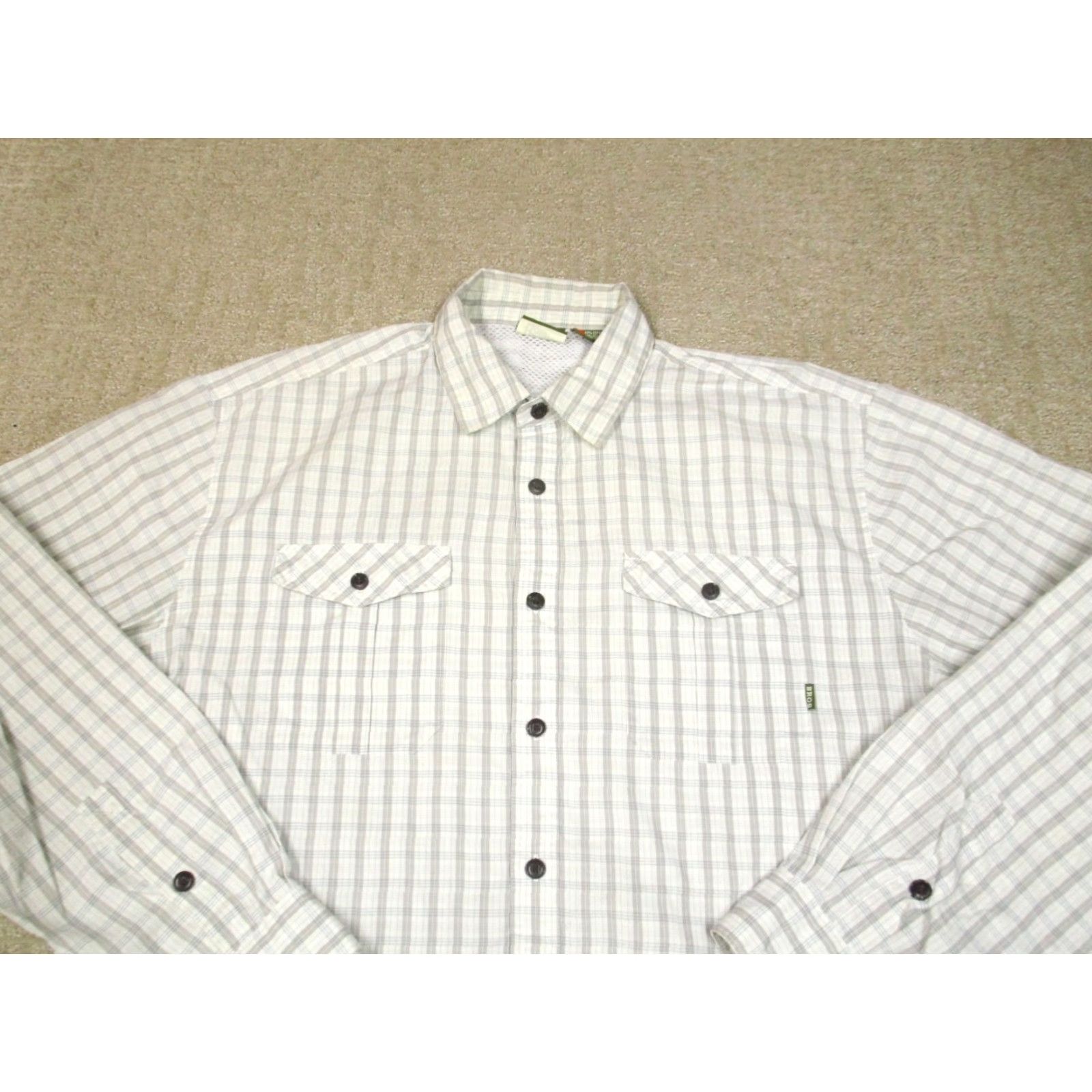 Howler Brothers Howler Brothers Shirt Men L White Plaid Performance Long Sleeve Button Down Size US L / EU 52-54 / 3 - 2 Thumbnail