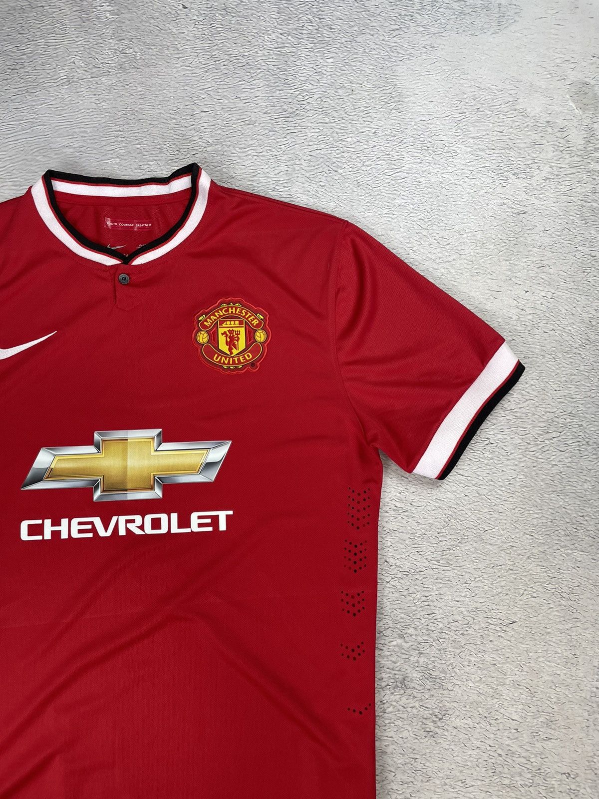 Nike × Vintage DI MARIA Vintage Manchester United 2014/15 Nike Jersey y2k Size US L / EU 52-54 / 3 - 3 Thumbnail