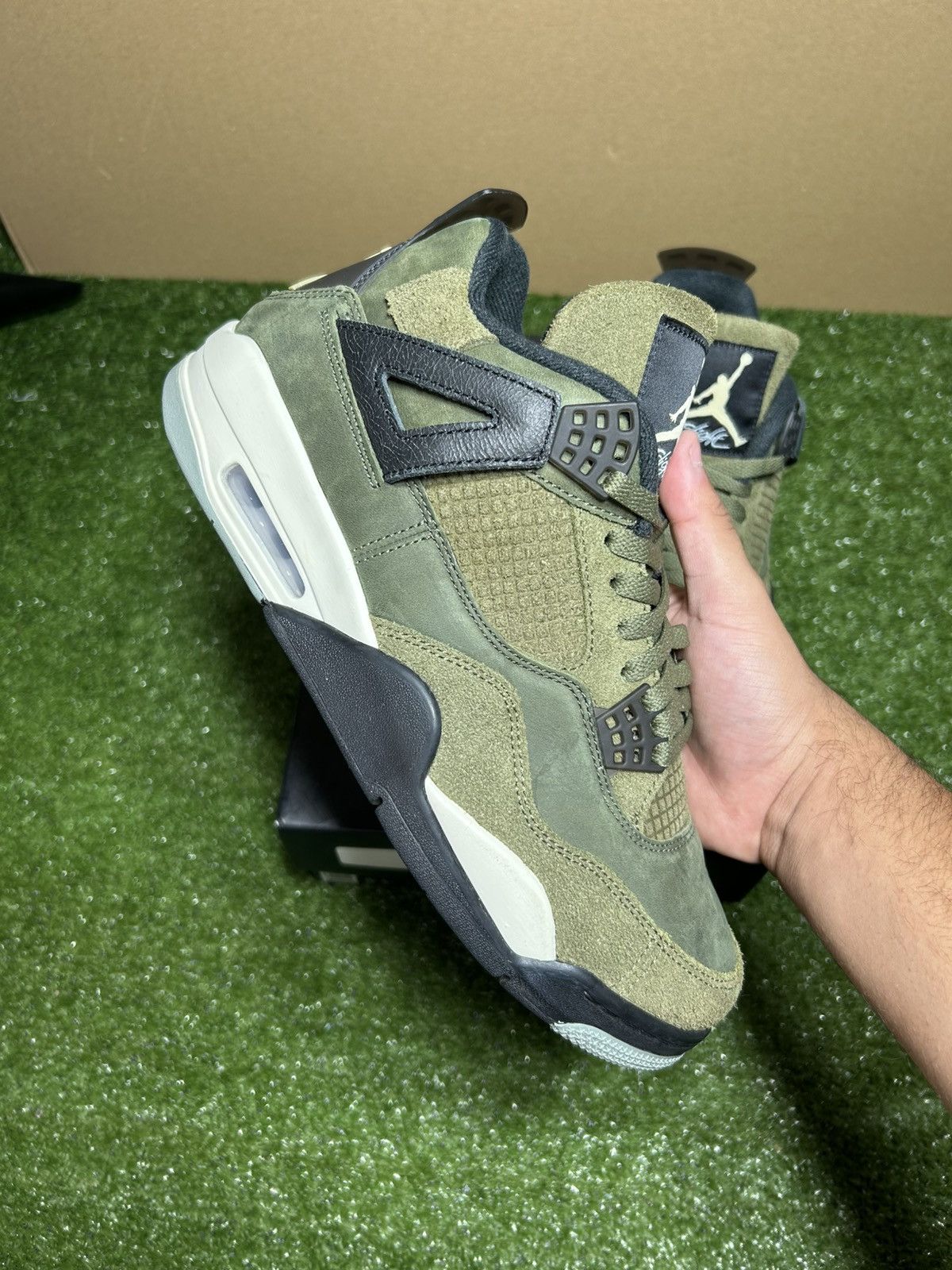 Jordan Brand Jordan 4 Olive green Size US 10 / EU 43 - 5 Thumbnail