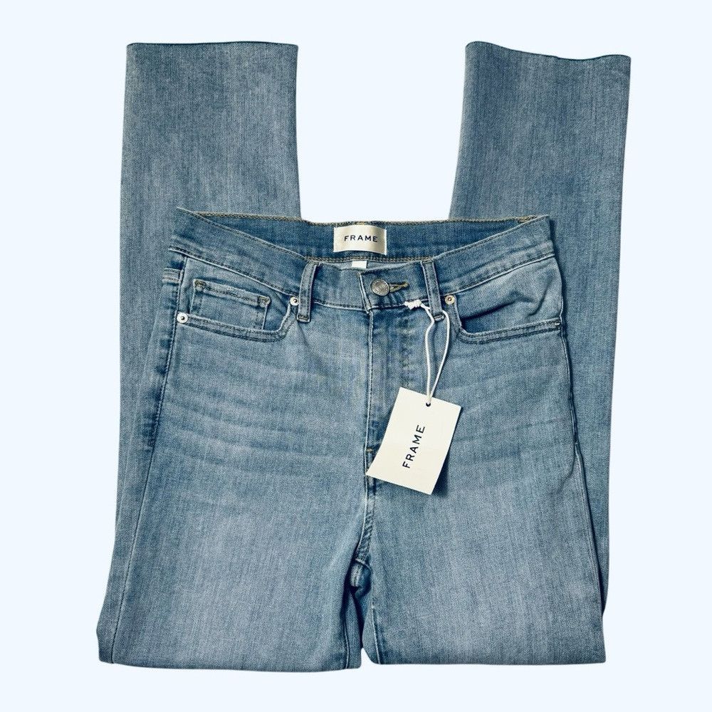 Frame NWT New $198 FRAME High Waist Step Hem Straight Leg Wilson Size 26" / US 2 / IT 38 - 3 Thumbnail
