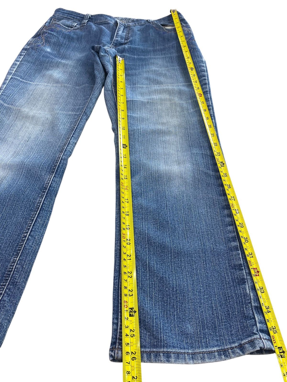 Japanese Brand Japanese Brand Embroidery Art Style Faded Wash Jeans Size US 30 / EU 46 - 8 Thumbnail
