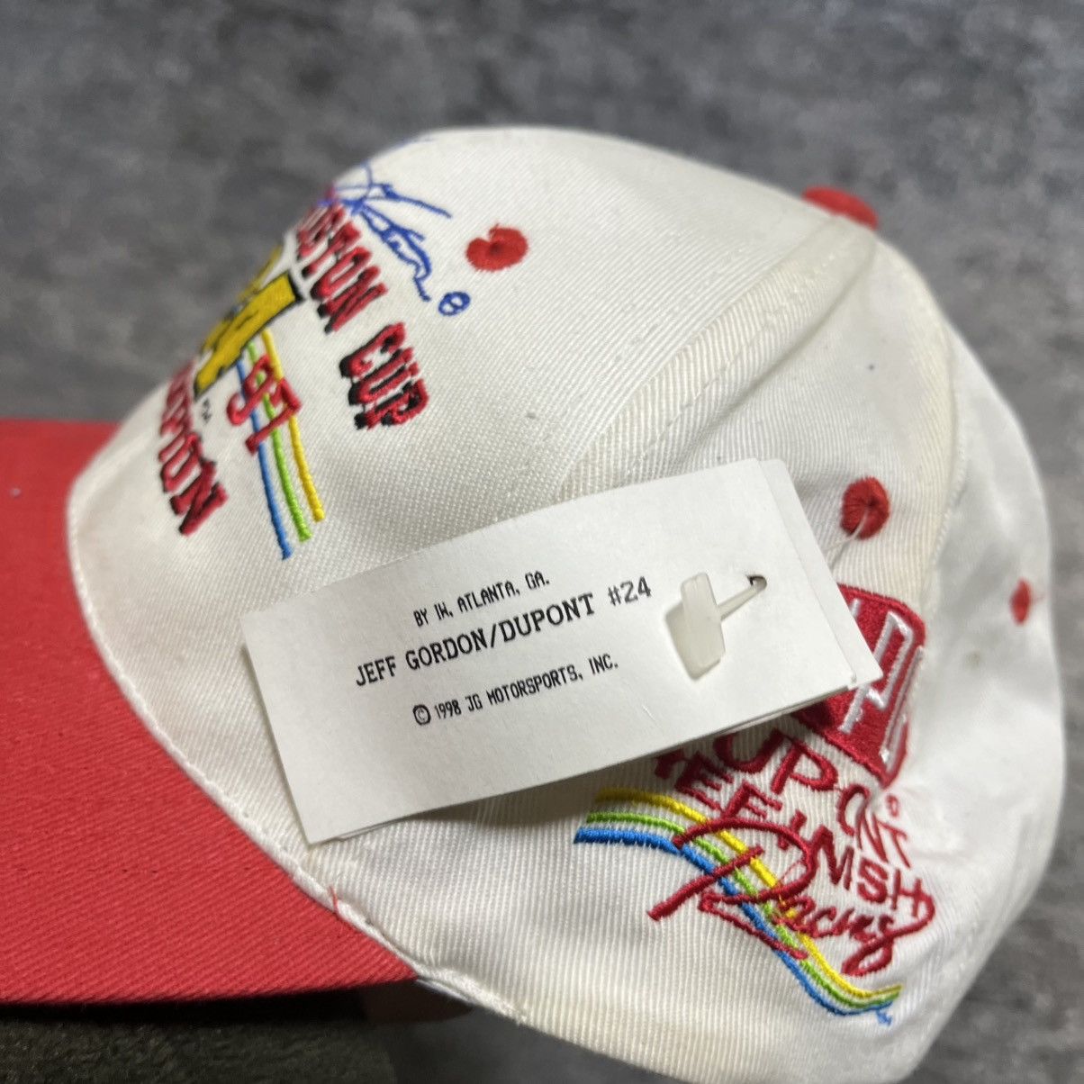 NASCAR Vintage 1997 Jeff Gordon Winston Cup Champion Snapback Hat Size ONE SIZE - 4 Thumbnail