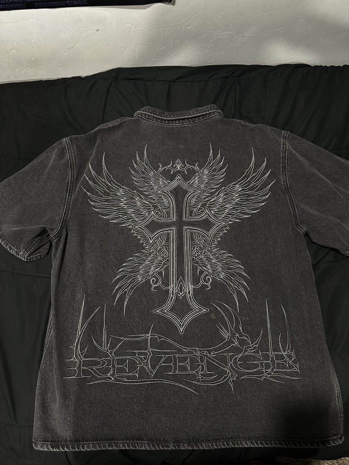 Revenge Revenge “Revival Denim Button Up Washed Black” Size US L / EU 52-54 / 3 - 2 Thumbnail