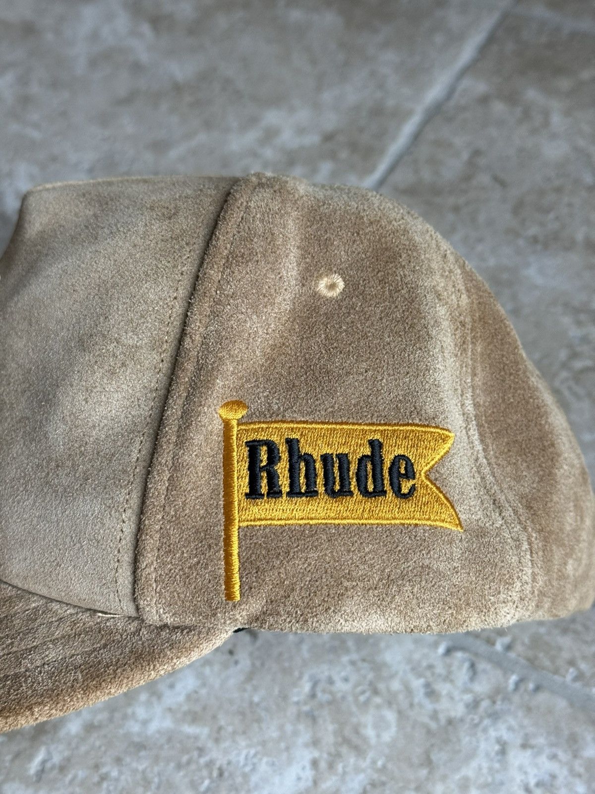 Rhude Full Suede R Brown hat Size ONE SIZE - 2 Thumbnail