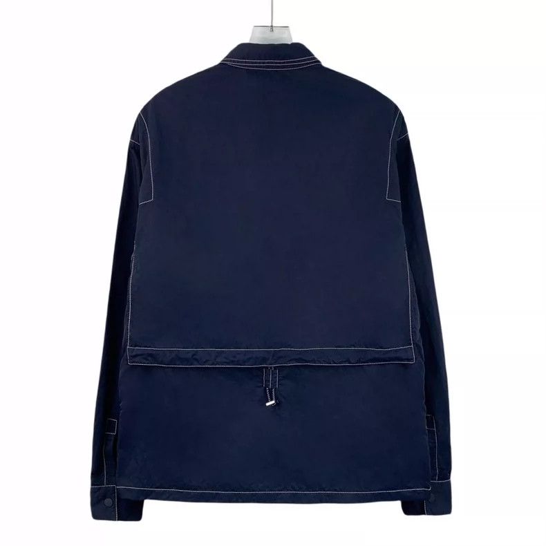 Dior Dior Dark blue letter print lapel single-breasted long-slee Size US XXS / EU 40 - 2 Thumbnail