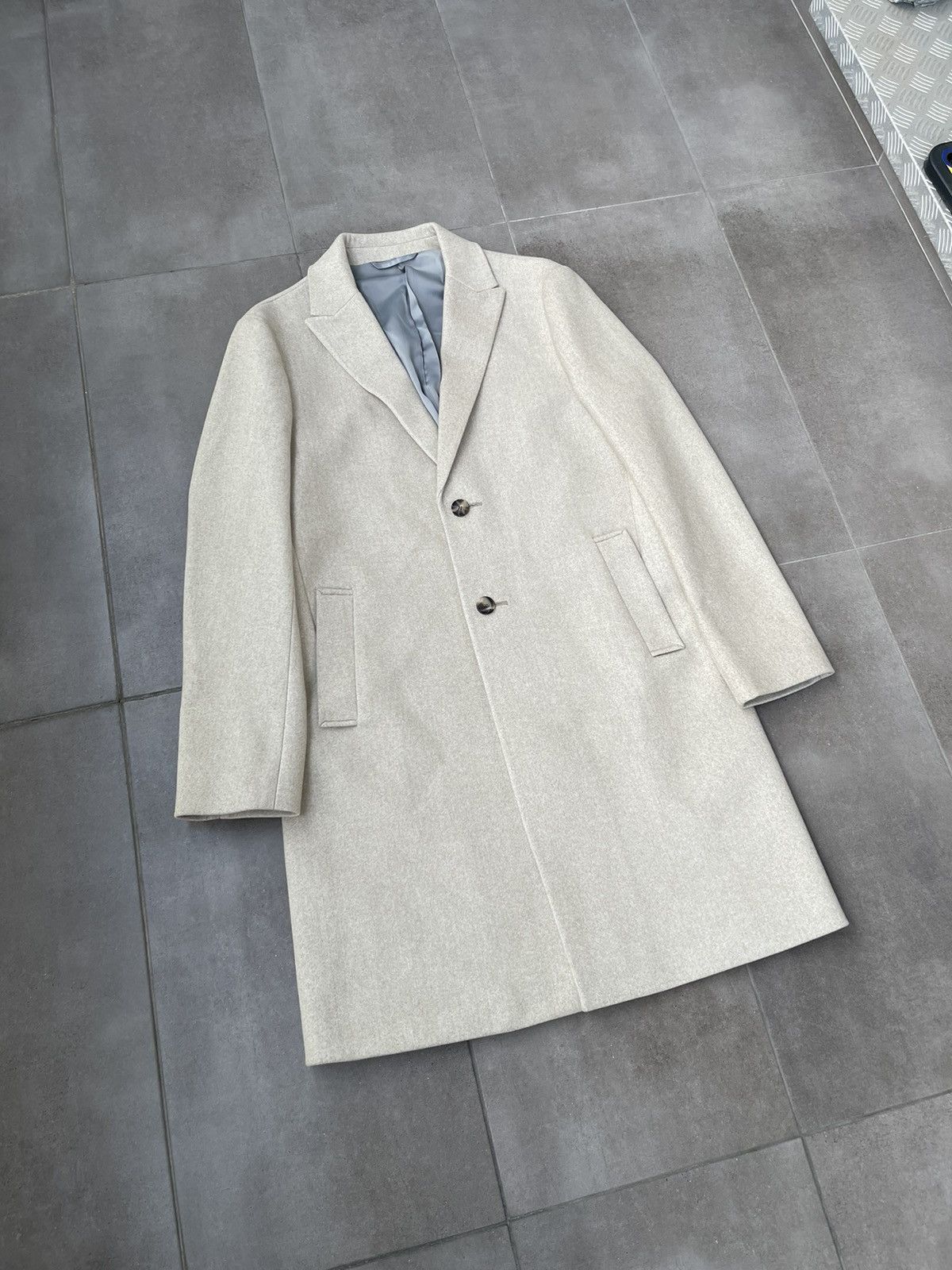 Other !DS! AW23 Isaac Dewhirst Beige Wool Coat Size US M / EU 48-50 / 2 - 9 Thumbnail