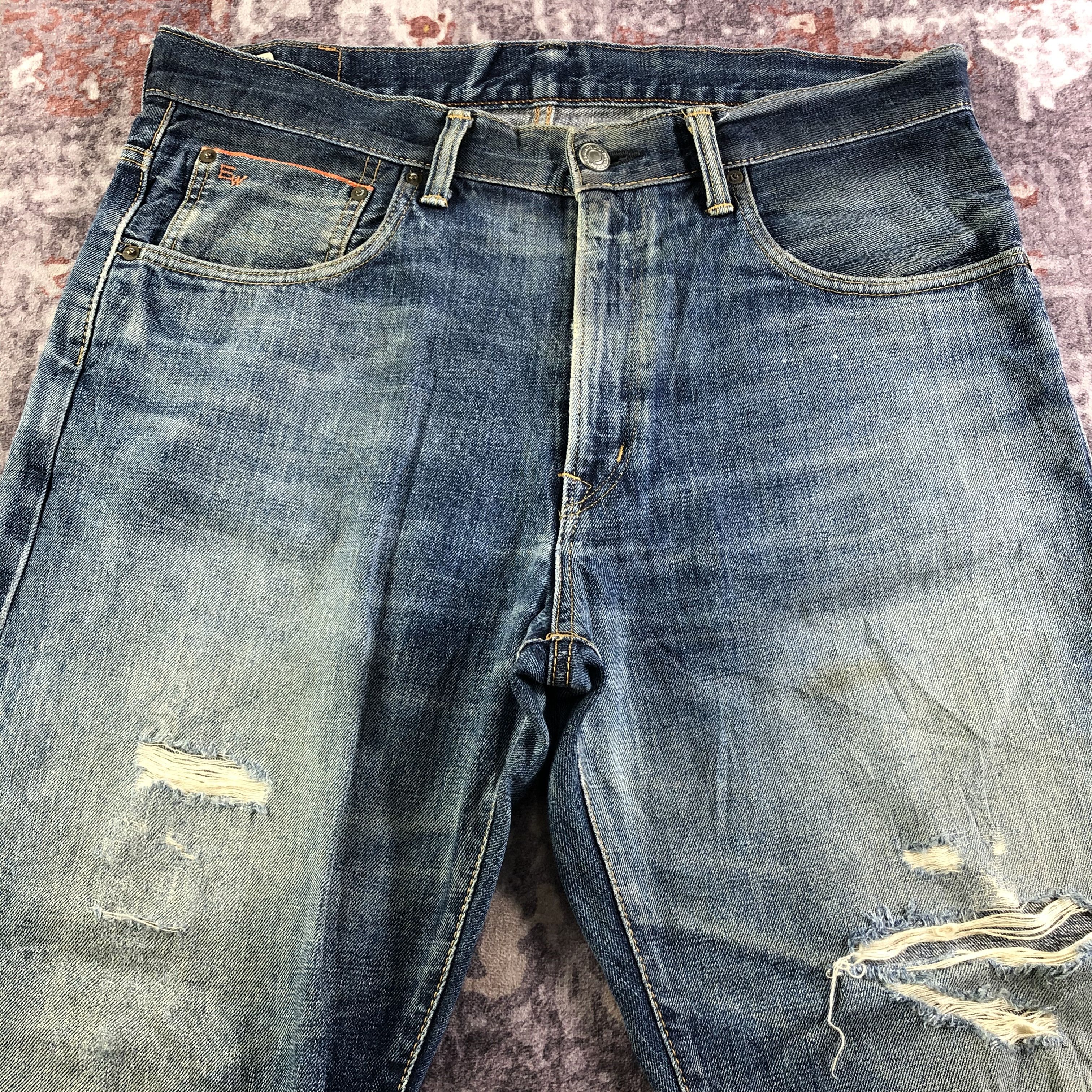 Edwin Vintage Blue Wash Edwin 505 Selvedge Jeans-JM3654 Size US 38 / EU 54 - 3 Thumbnail