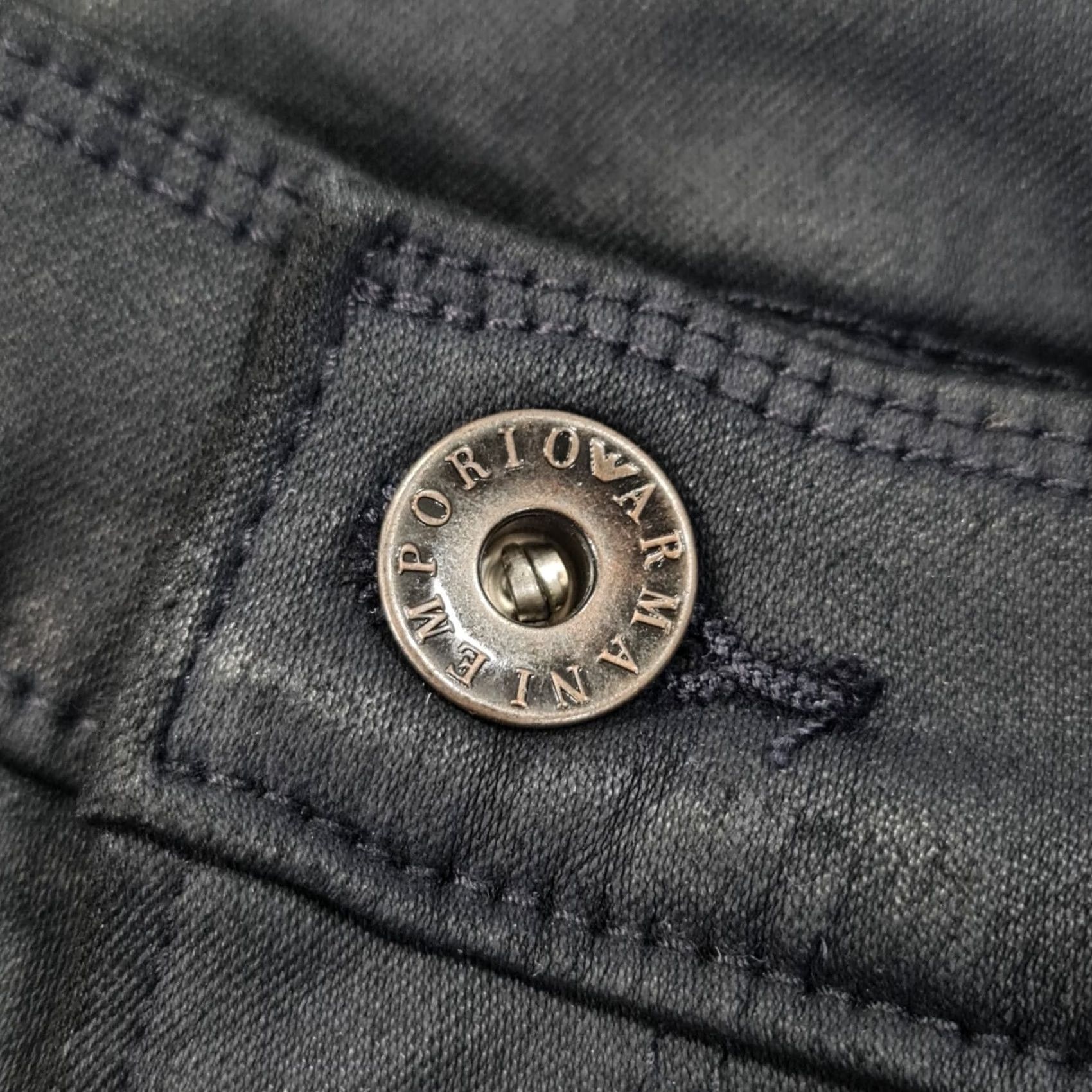 Armani Emporio Armani Jeans Womens Blue W26 L31 Skinny Fit High Rise Stretch Denim Size 26" / US 2 / IT 38 - 3 Thumbnail