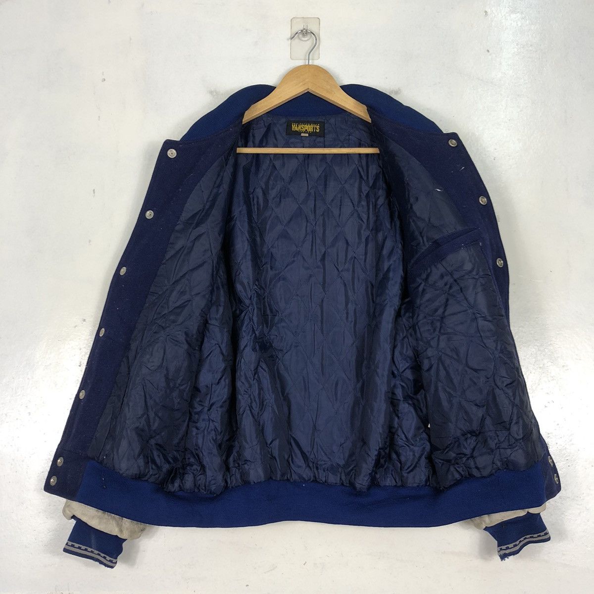 Other × Vintage Vansport Varsity Rares Wool Leather Jacket Size US M / EU 48-50 / 2 - 11 Thumbnail