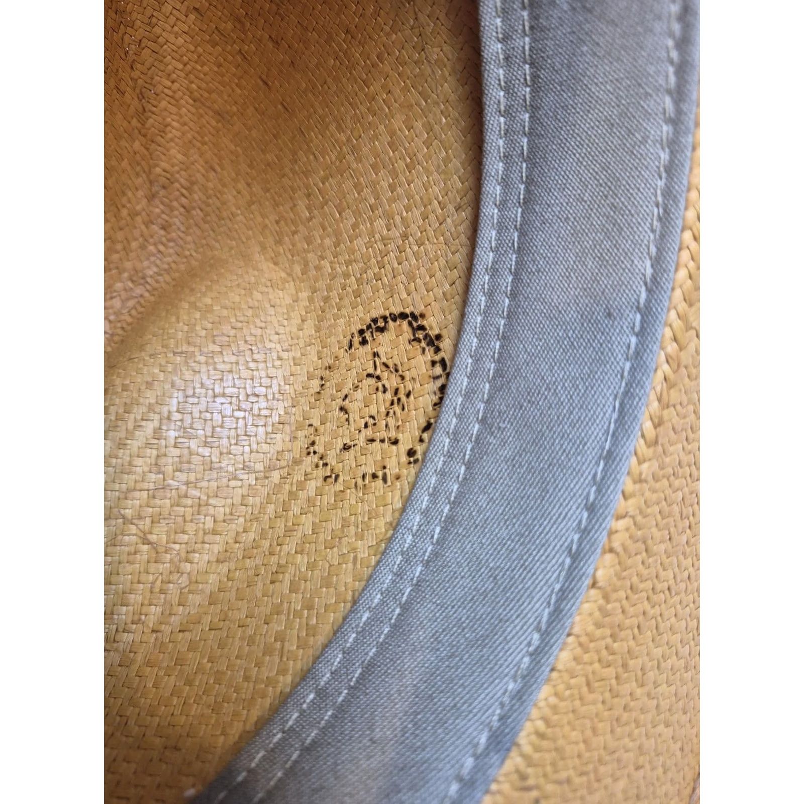 Vintage Genuine Panama Hat Fedora Men's M Beige Straw Lightweight Breathable Casual Summer Size ONE SIZE - 5 Thumbnail