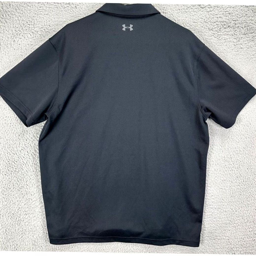 Under Armour Under Armour HeatGear Polo Shirt Adult XL Black Golf Rugby Athletic Mens Size US XL / EU 56 / 4 - 2 Thumbnail