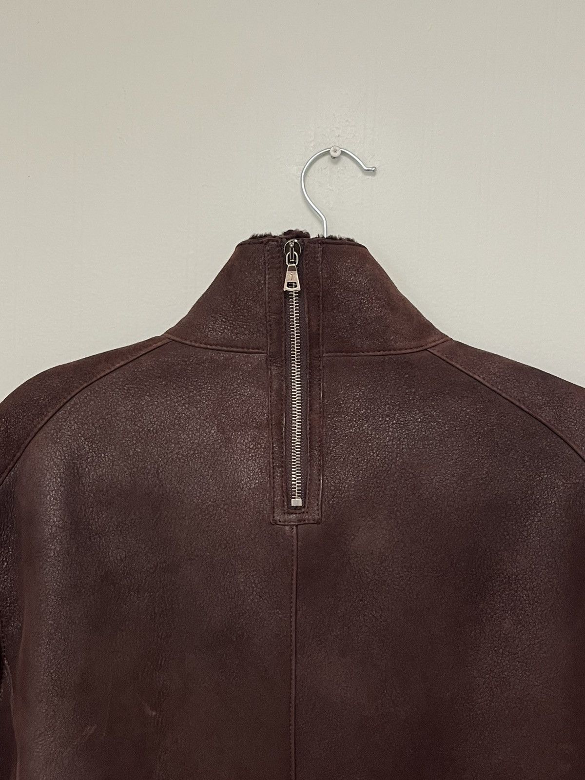 John Varvatos Shearling Moto Backzip jacket. Size EU48 USA38. Size US M / EU 48-50 / 2 - 15 Thumbnail