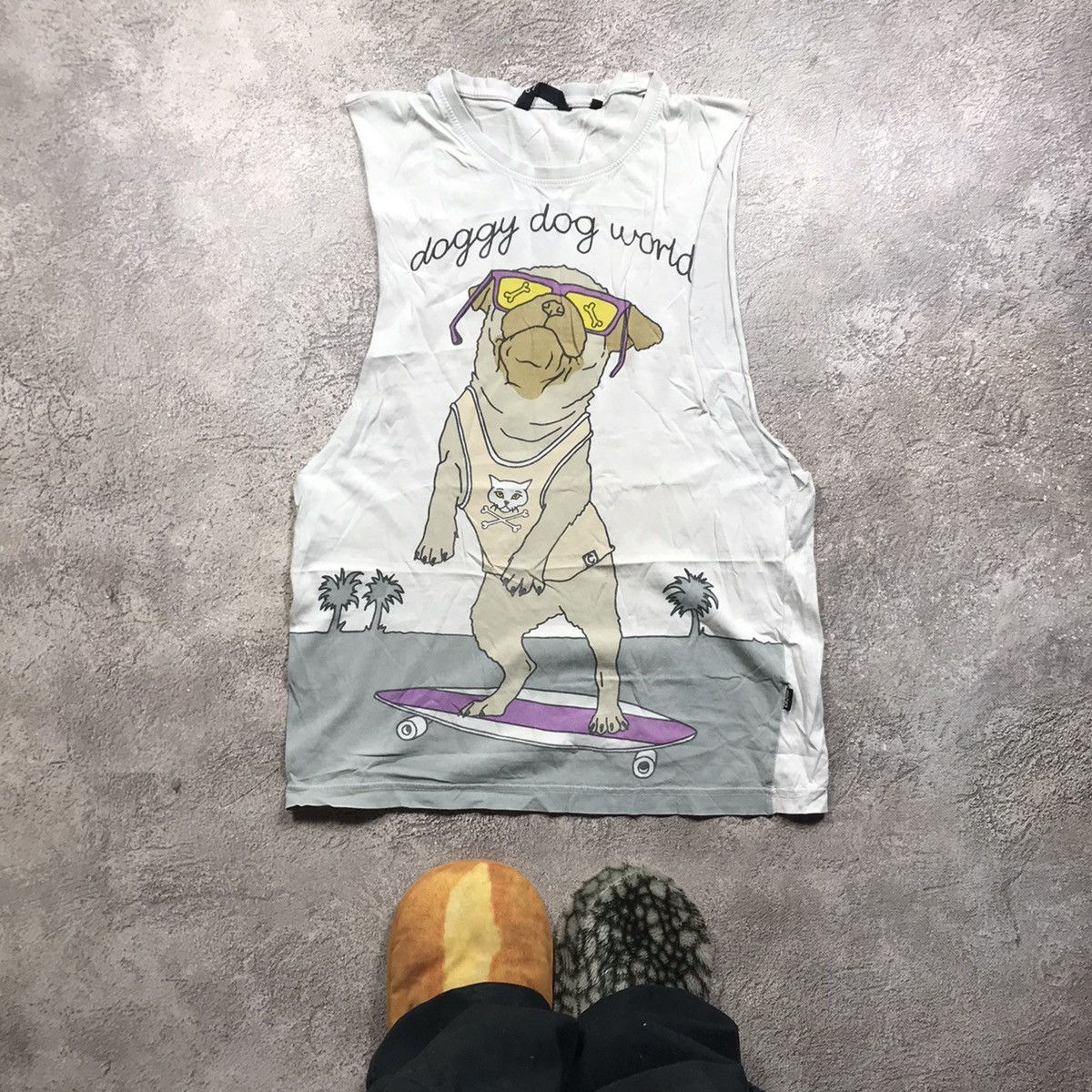 Vintage Vintage 90s Doggy Dog World Graphic Tee Skate Funny Y2K L Size US L / EU 52-54 / 3 - 1 Thumbnail