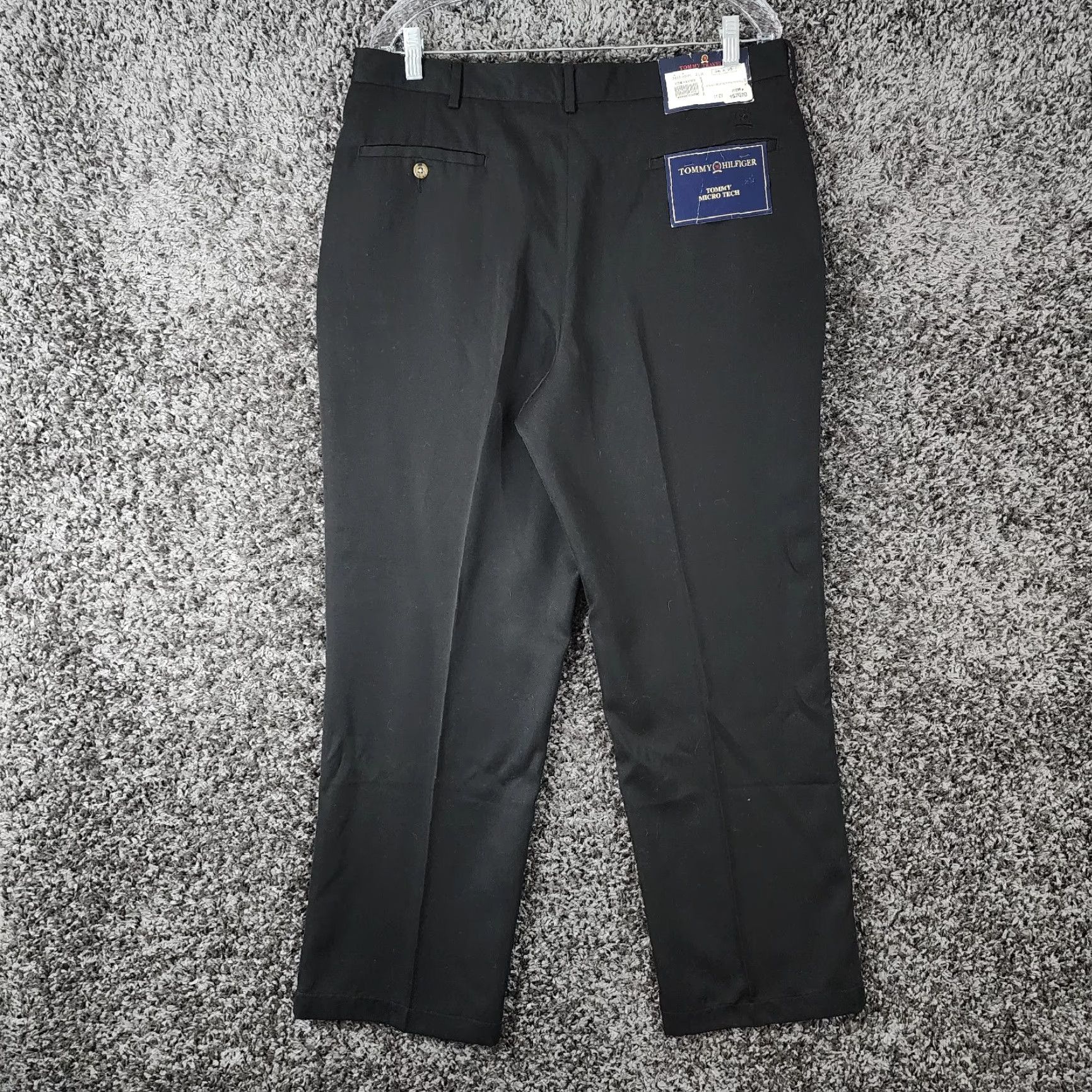 Tommy Hilfiger Tommy Hilfiger Mens Black Dress Pants Micro Tech 100% Polyester 36x29 Pants Mens Black Dress Pants 36 29 Size US 36 / EU 52 - 3 Thumbnail