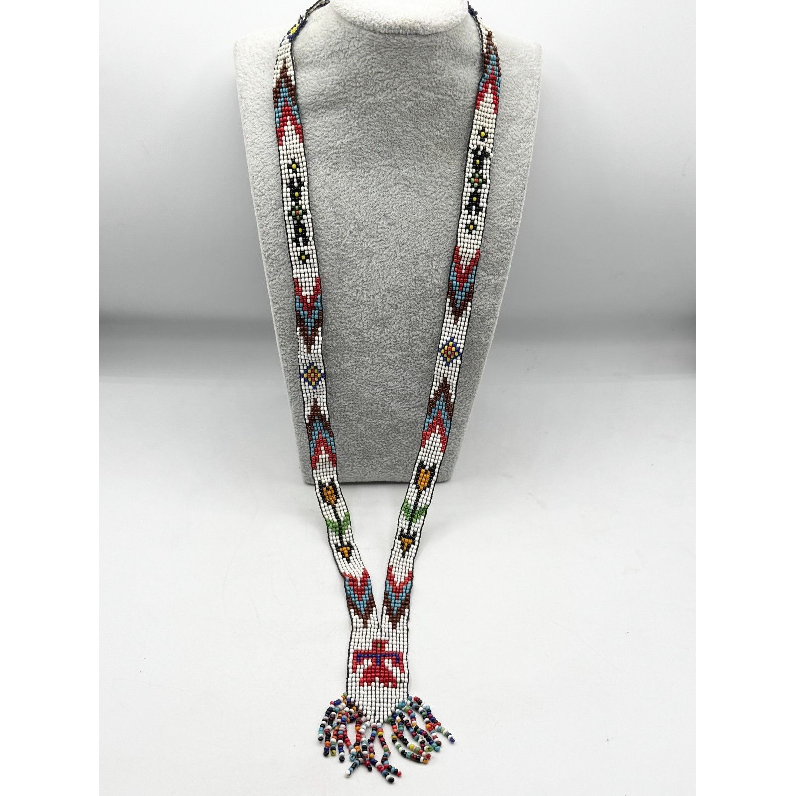 Vintage Vintage hand beaded seed bead tassel necklace Size ONE SIZE - 4 Thumbnail