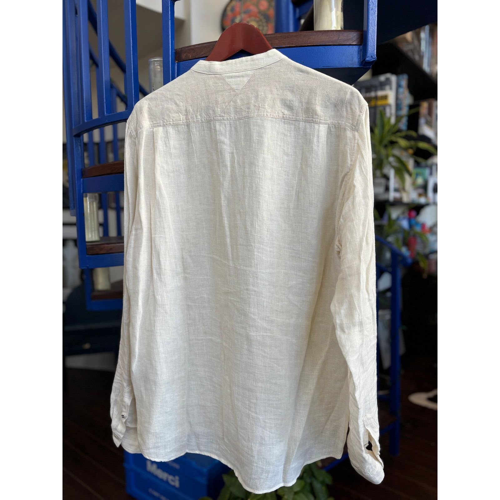 White Mountaineering White Mountaineering Textured Woven LS Button Down Sz 4/XL Size US XL / EU 56 / 4 - 2 Thumbnail