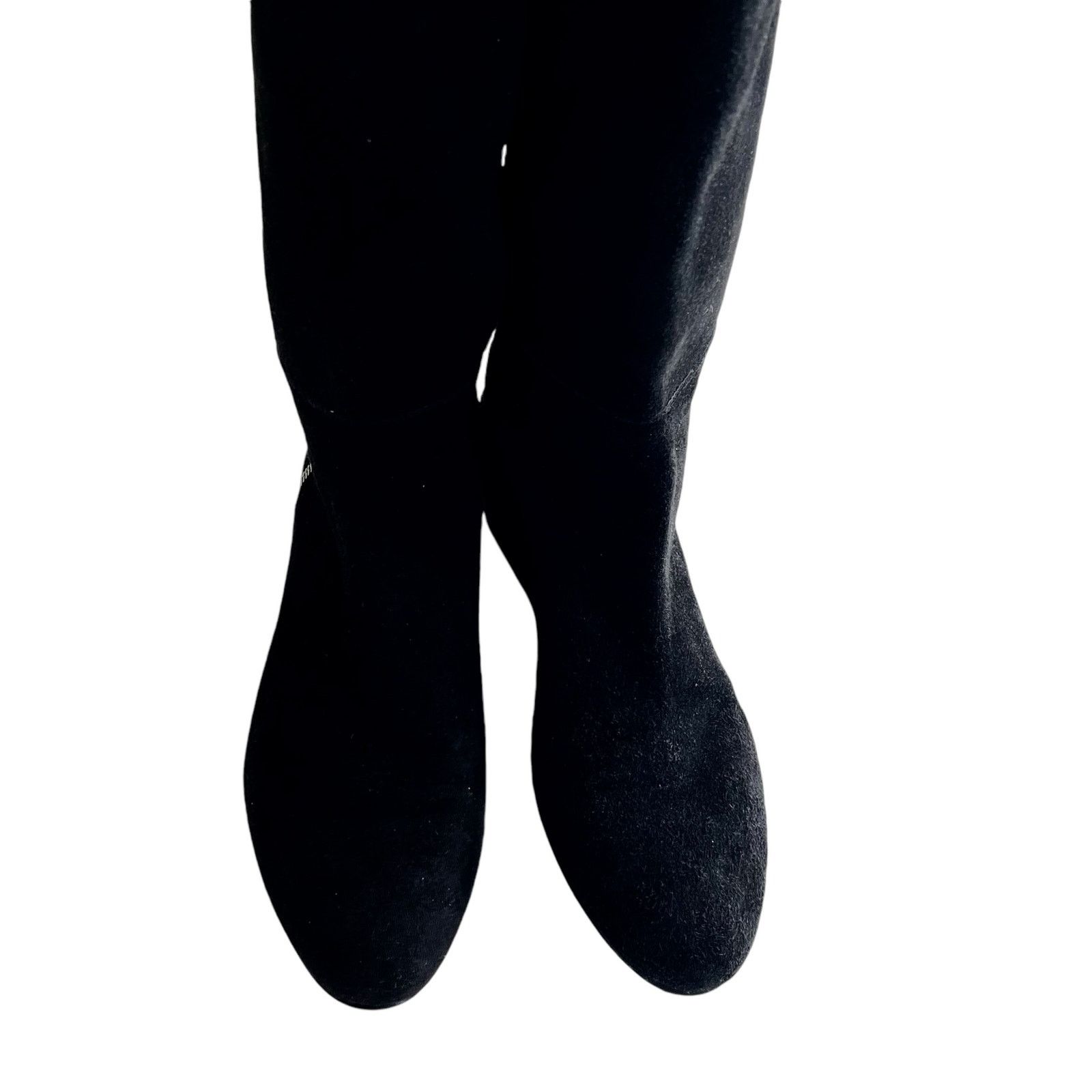 Stuart Weitzman Stuart Weitzman Black Suede Hidden Wedge Knee Tall Boots Size US 5.5 / IT 35.5 - 4 Thumbnail