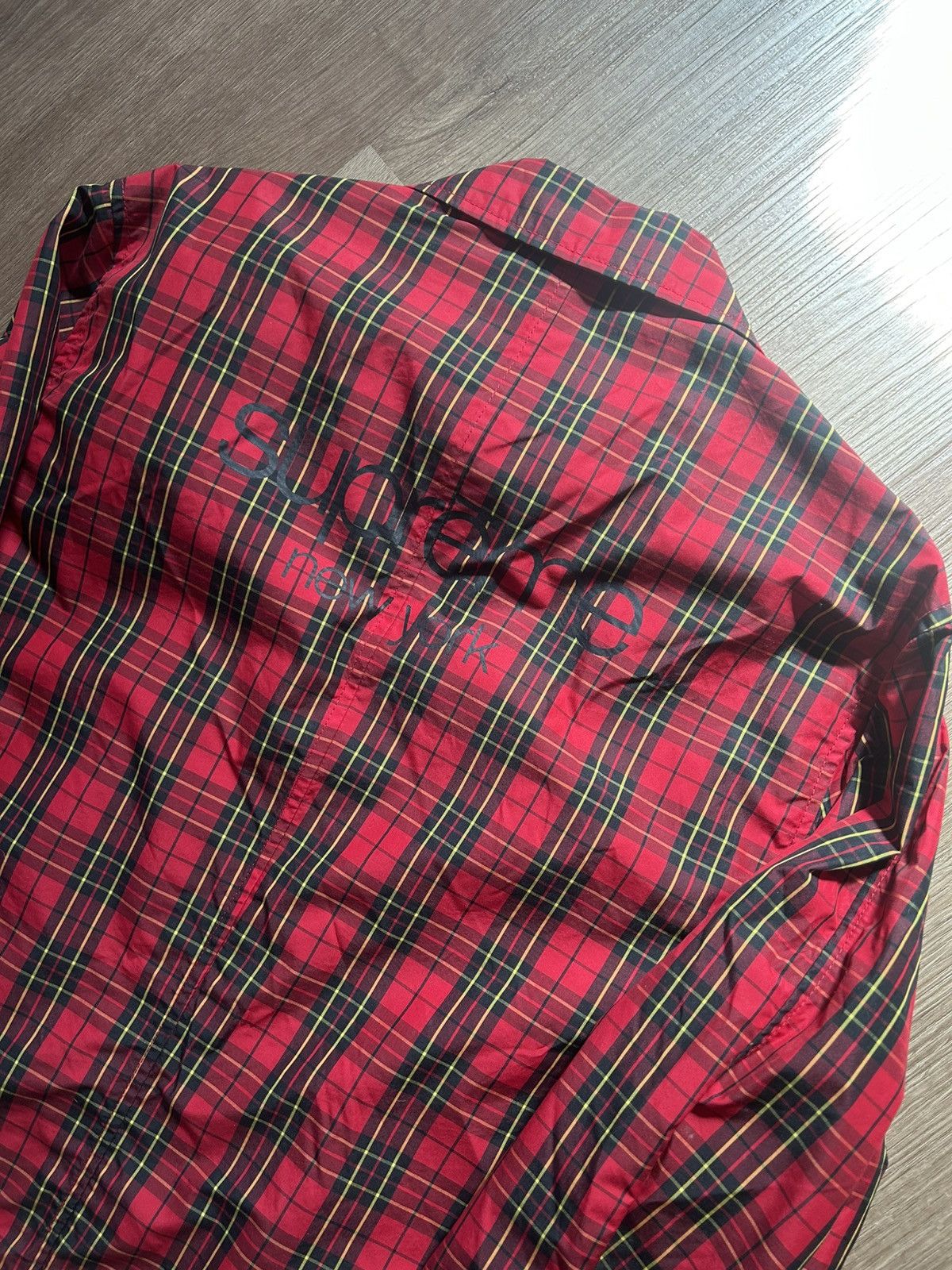 Supreme Supreme Red Plaid Trench Coat SS15 Size US L / EU 52-54 / 3 - 4 Thumbnail